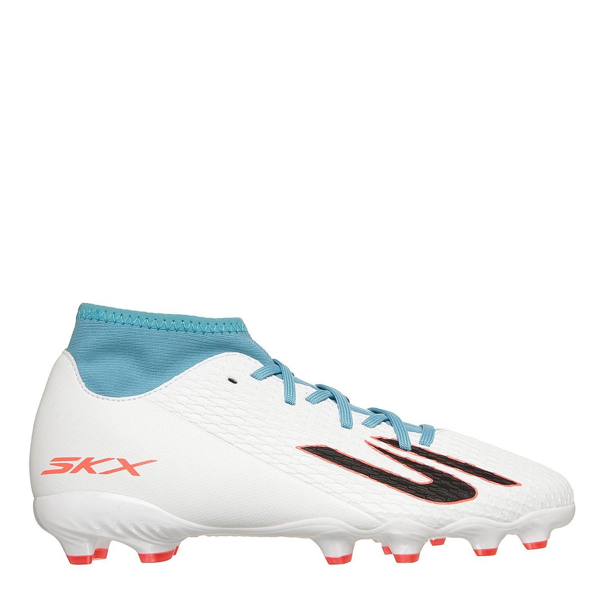 White/Blue - Skechers - SKX.2 Juniors Firm Ground Football Boots - 2
