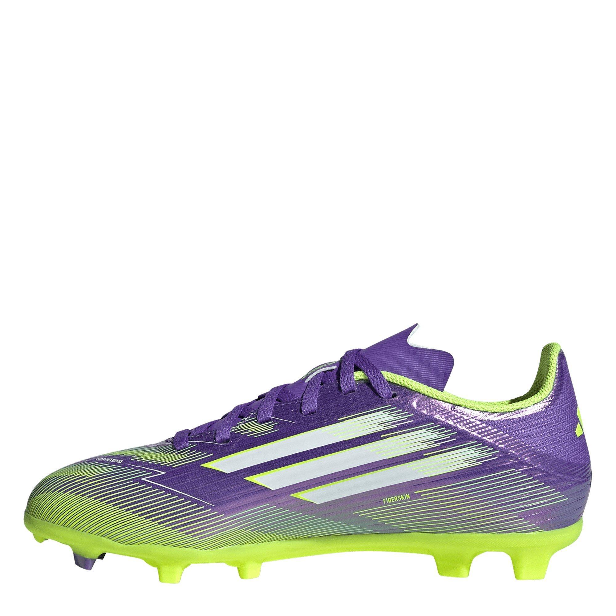 Purple/White - adidas - F50 League Juniors Firm Ground Football Boots - 2