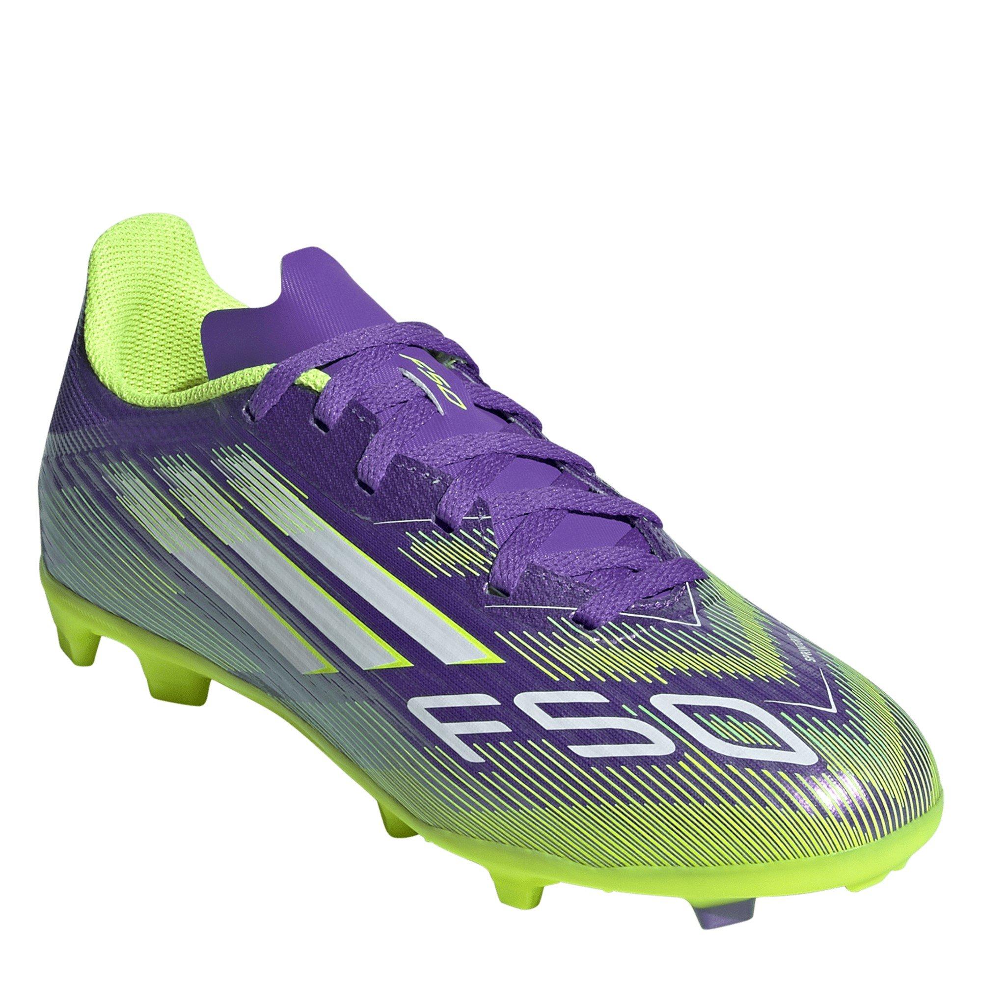 Purple/White - adidas - F50 League Juniors Firm Ground Football Boots - 3