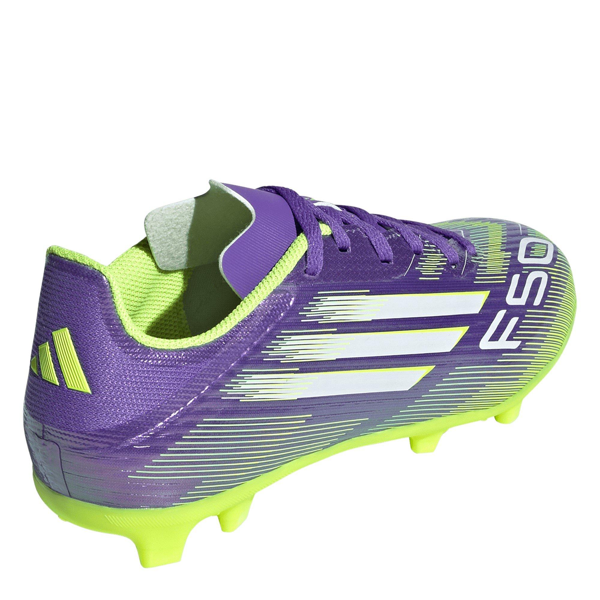 Purple/White - adidas - F50 League Juniors Firm Ground Football Boots - 4