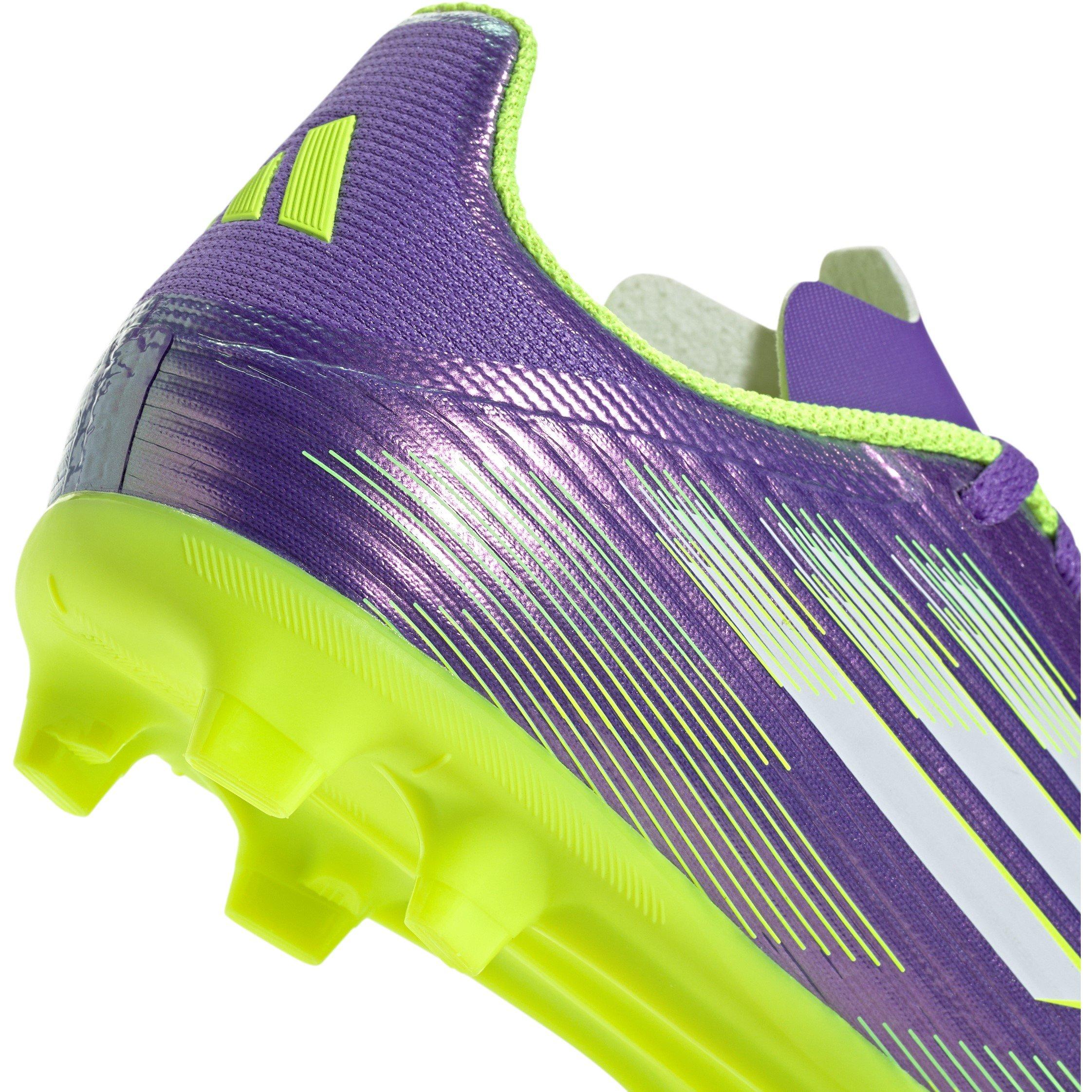 Purple/White - adidas - F50 League Juniors Firm Ground Football Boots - 7