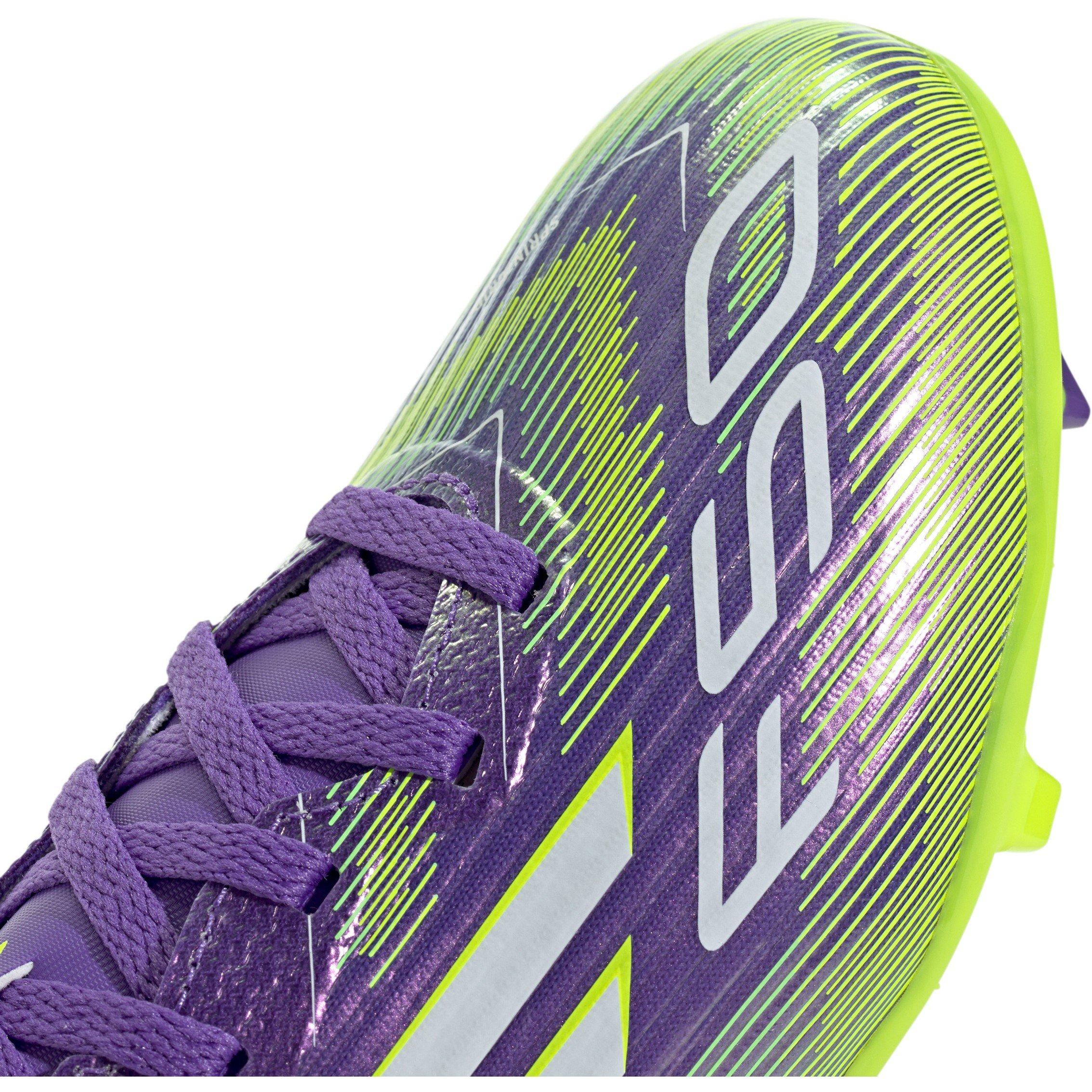 Purple/White - adidas - F50 League Juniors Firm Ground Football Boots - 8