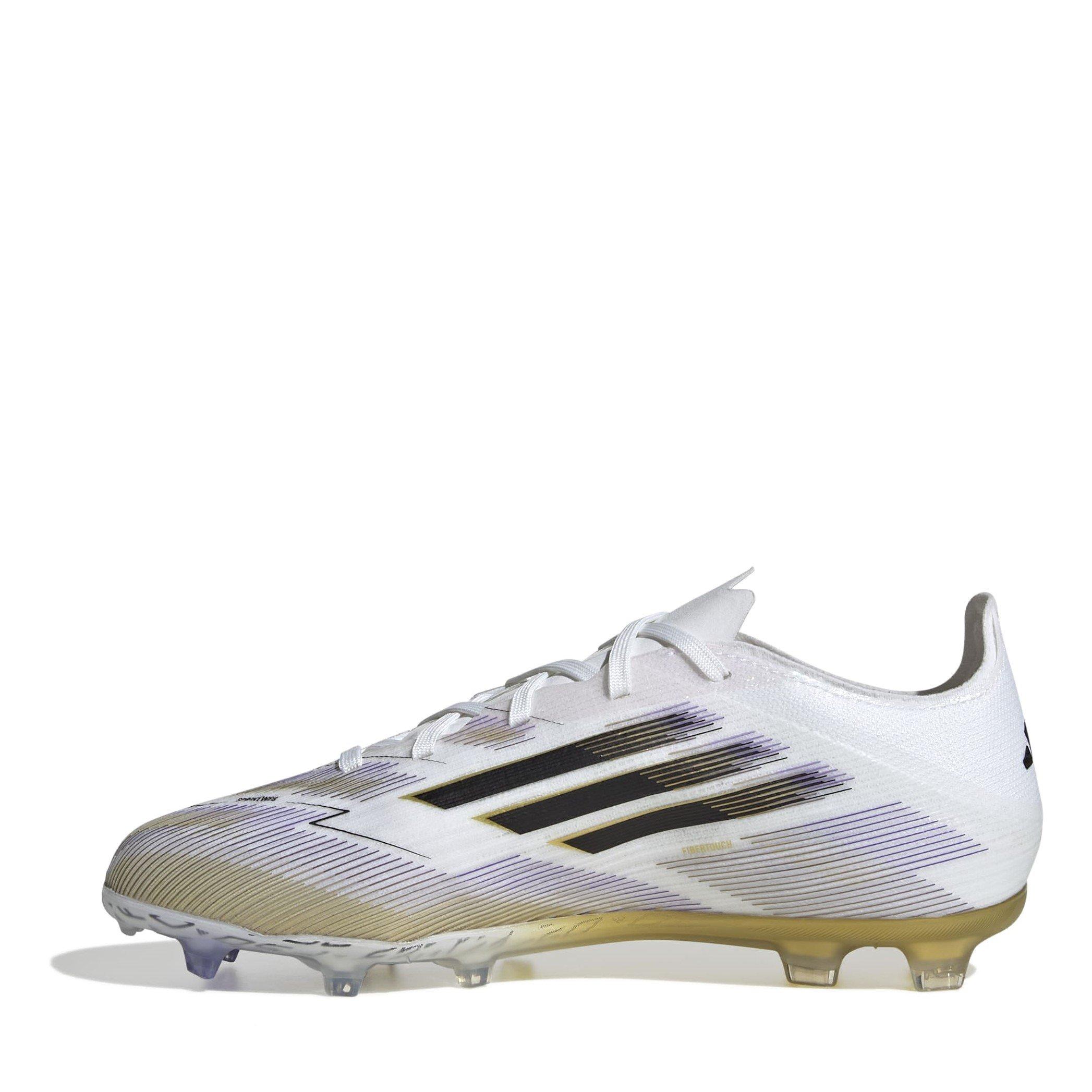 White/Blk/Gold - adidas - F50 Elite Juniors Firm Ground Football Boots - 2
