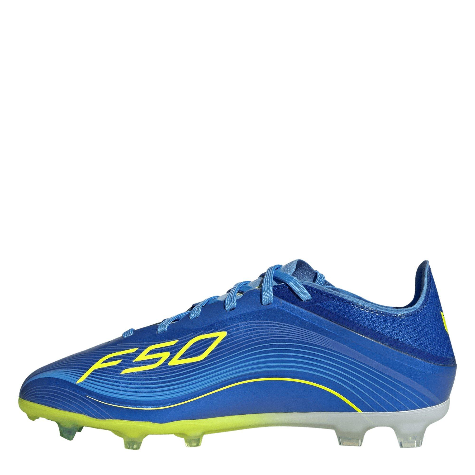 Blau/Gelb - adidas - F50 Elite Juniors Firm Ground Football Boots - 2