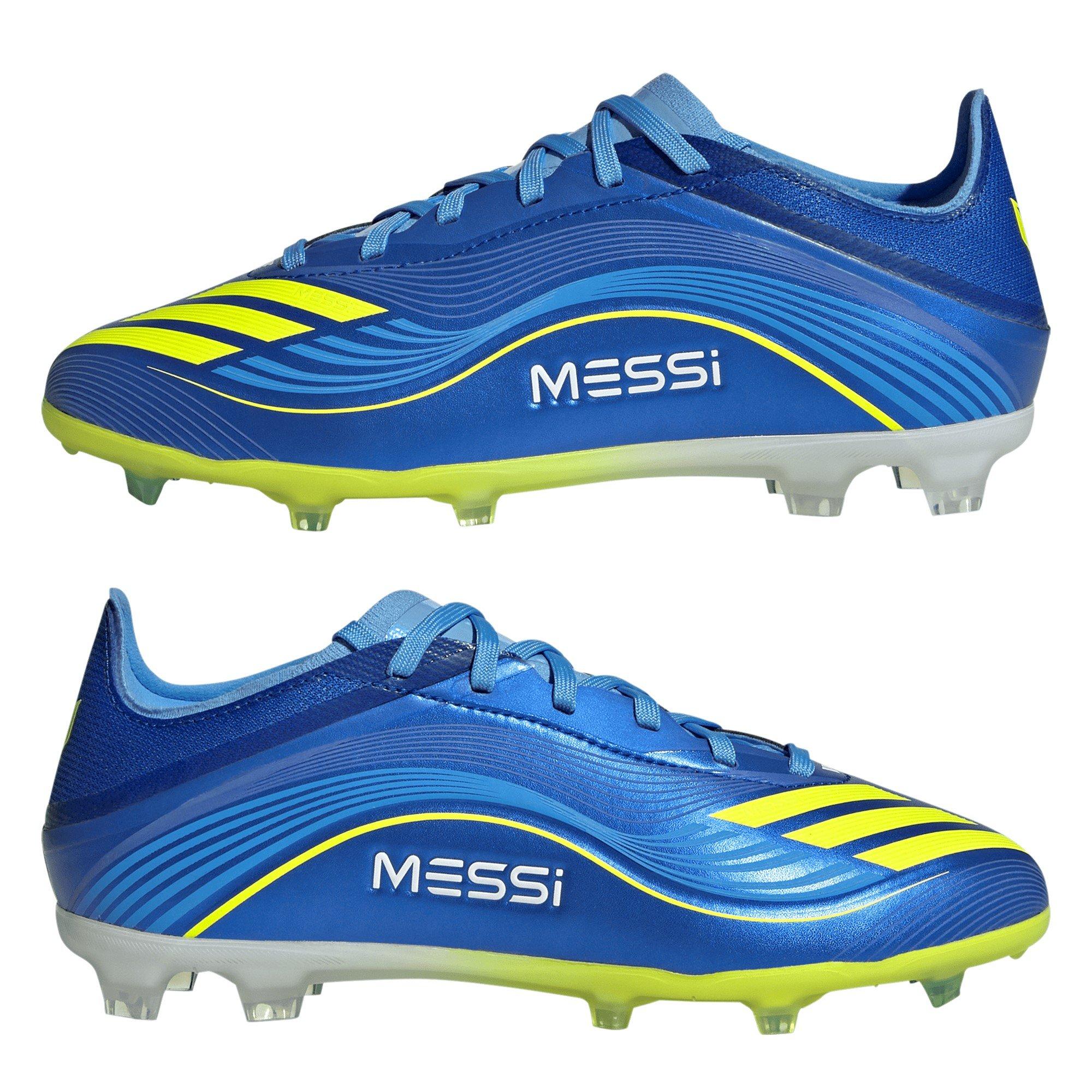 Blau/Gelb - adidas - F50 Elite Juniors Firm Ground Football Boots - 9