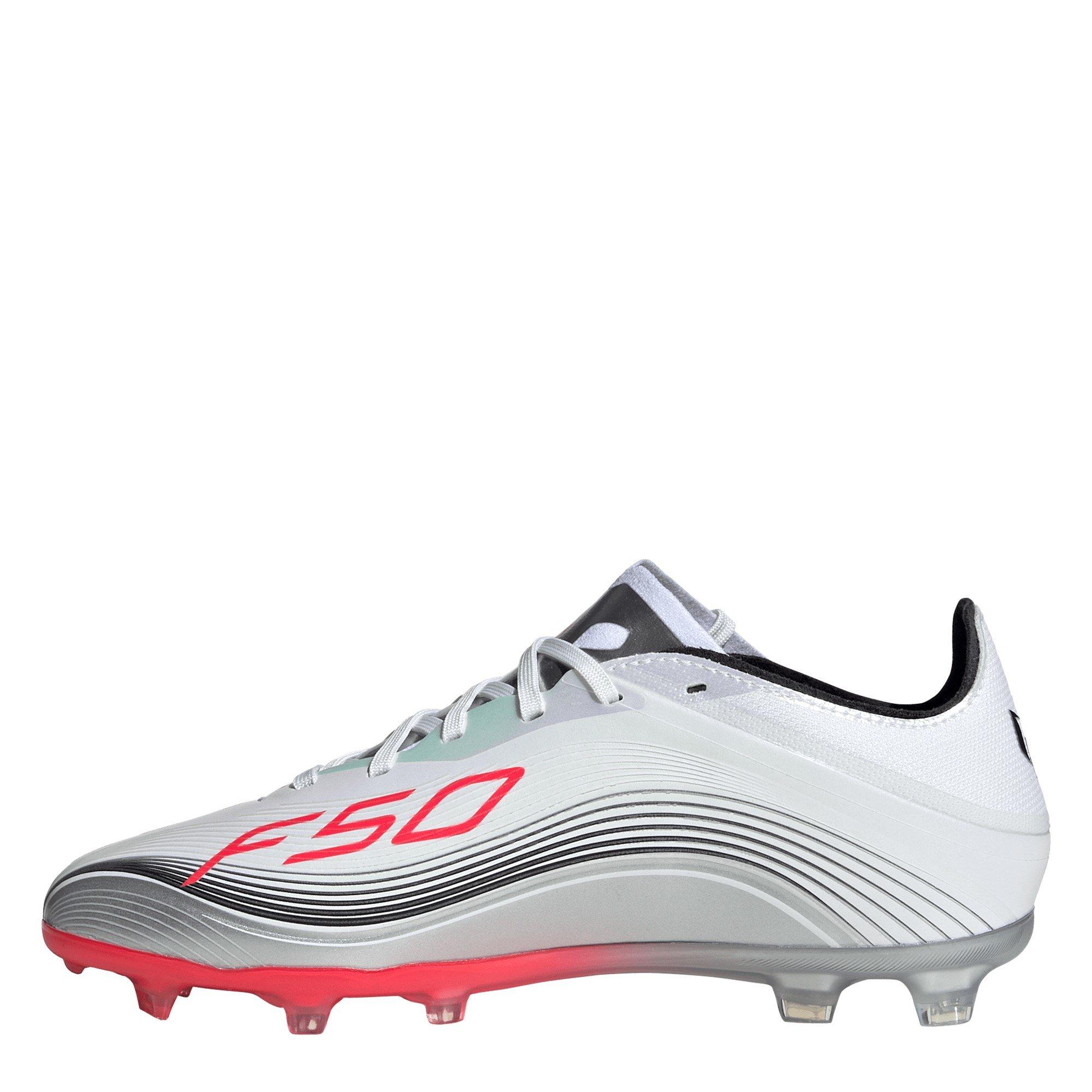 White/Red - adidas - F50 Elite Juniors Firm Ground Football Boots - 2