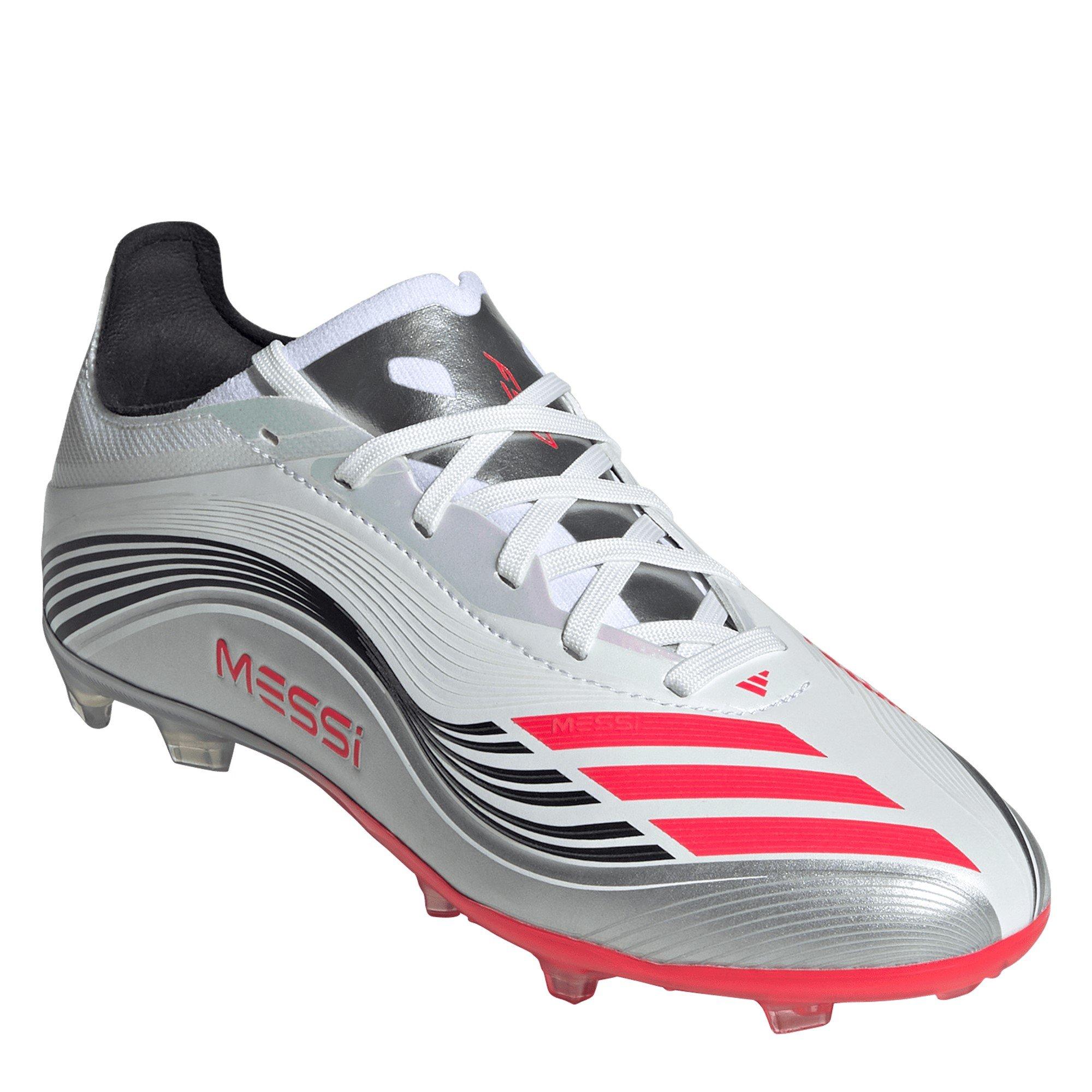 White/Red - adidas - F50 Elite Juniors Firm Ground Football Boots - 3