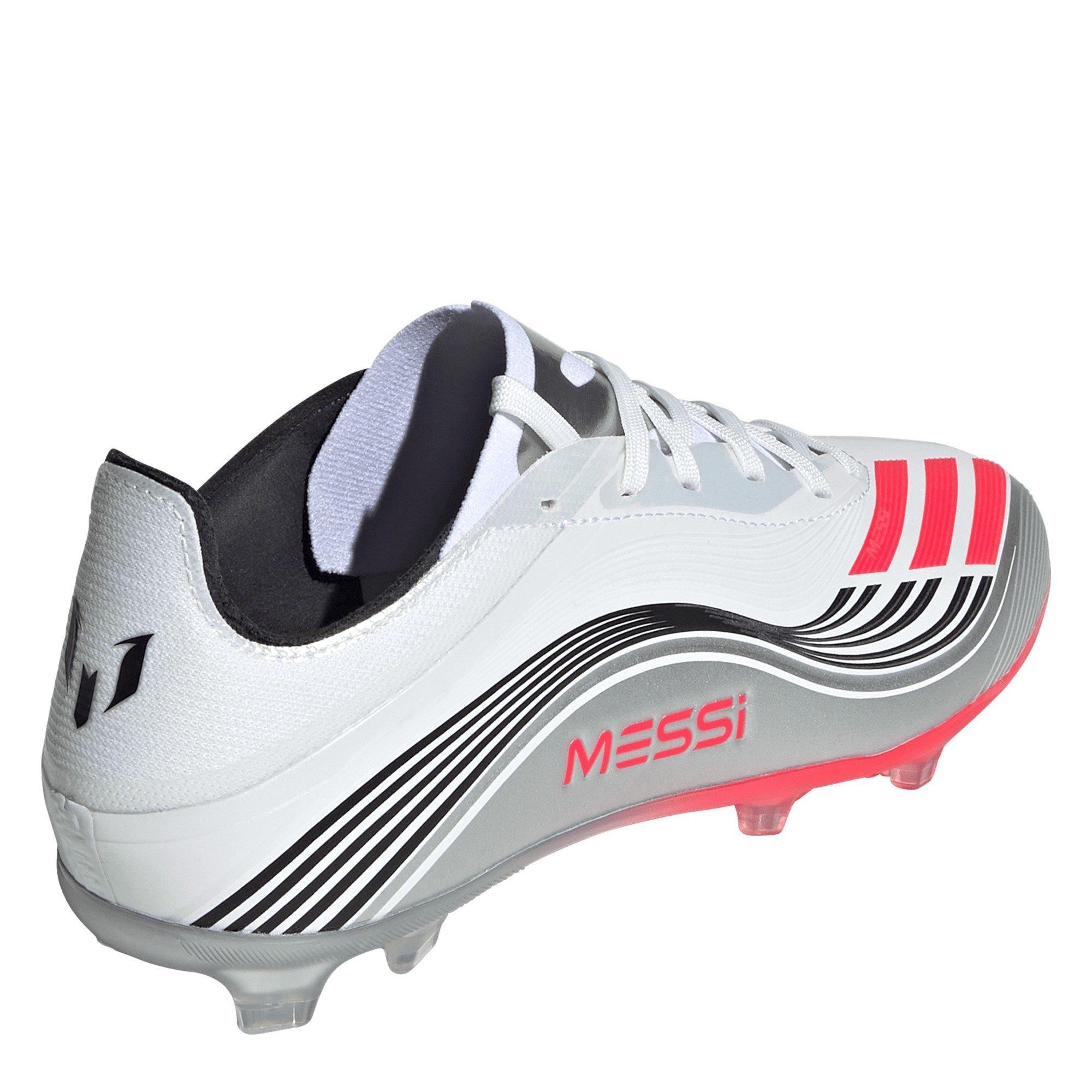 White/Red - adidas - F50 Elite Juniors Firm Ground Football Boots - 4