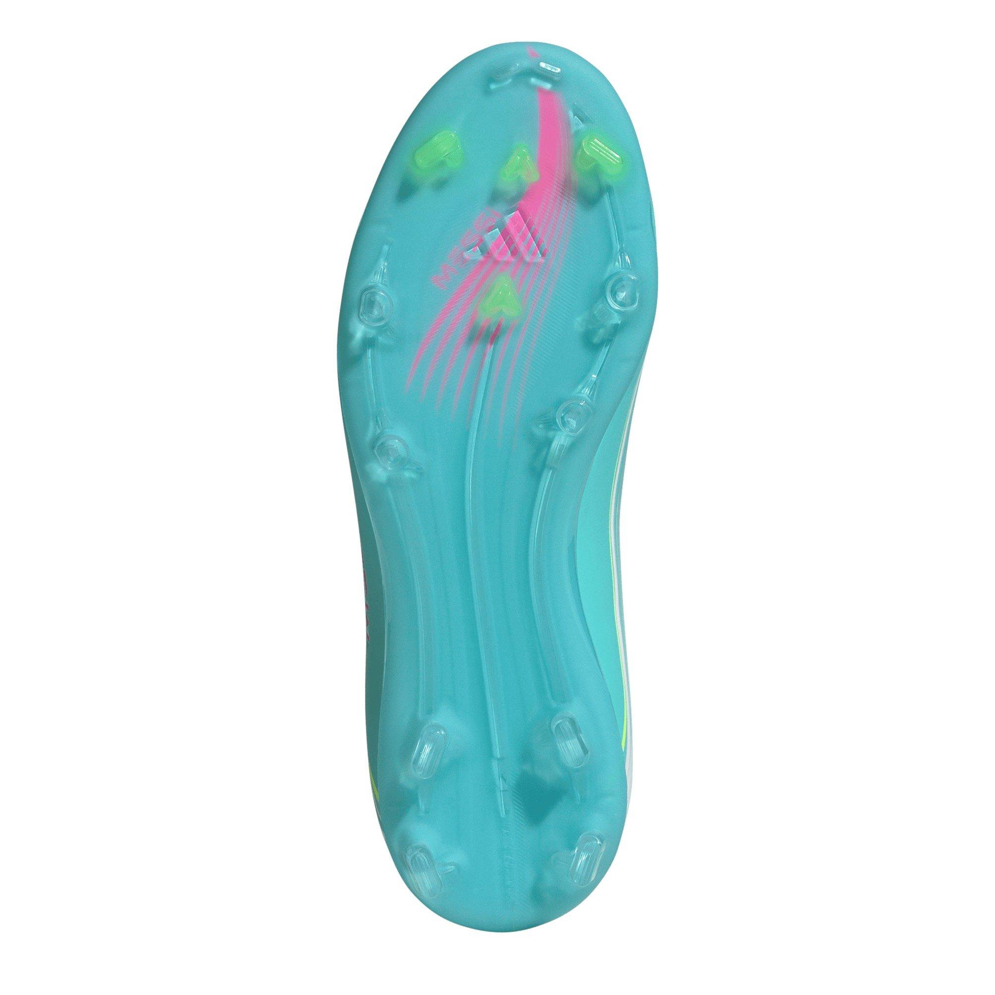 Wht/Pink/Blue - adidas - F50 Elite Juniors Firm Ground Football Boots - 6