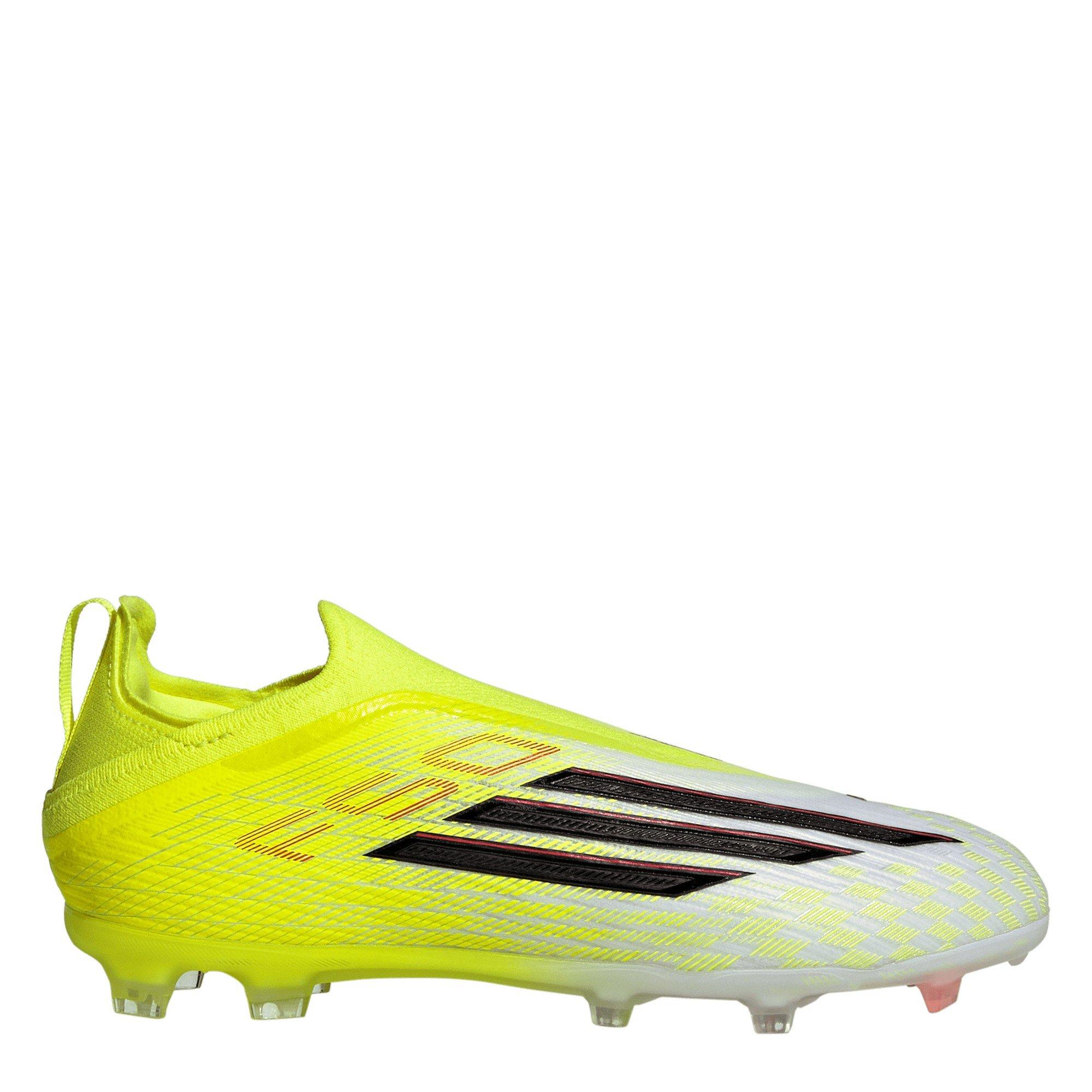Solar Gelb - adidas - F50 Elite Laceless Juniors Firm Ground Football Boots - 1