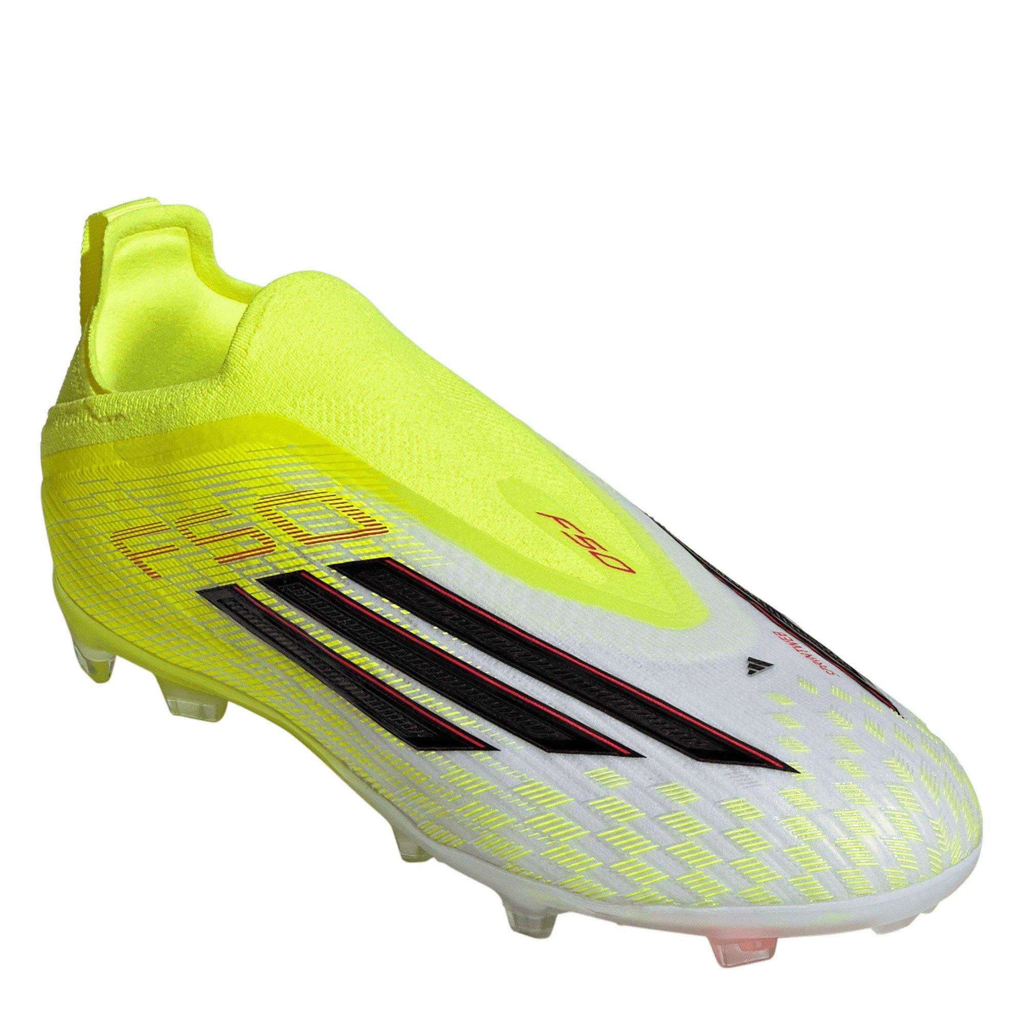 Solar Gelb - adidas - F50 Elite Laceless Juniors Firm Ground Football Boots - 3