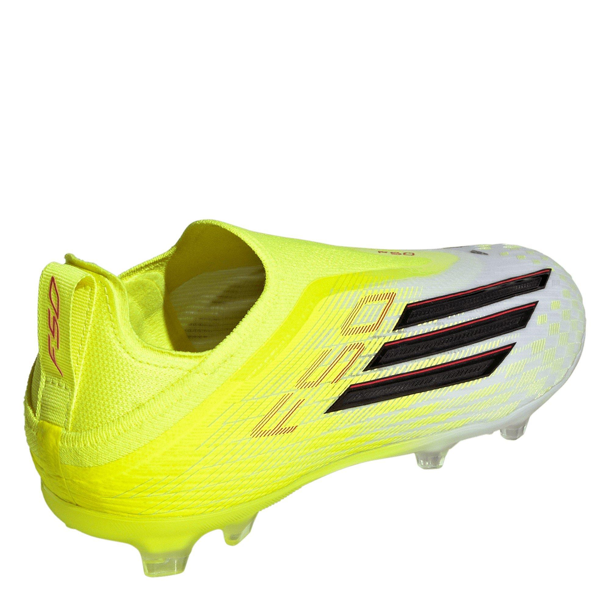 Solar Gelb - adidas - F50 Elite Laceless Juniors Firm Ground Football Boots - 4