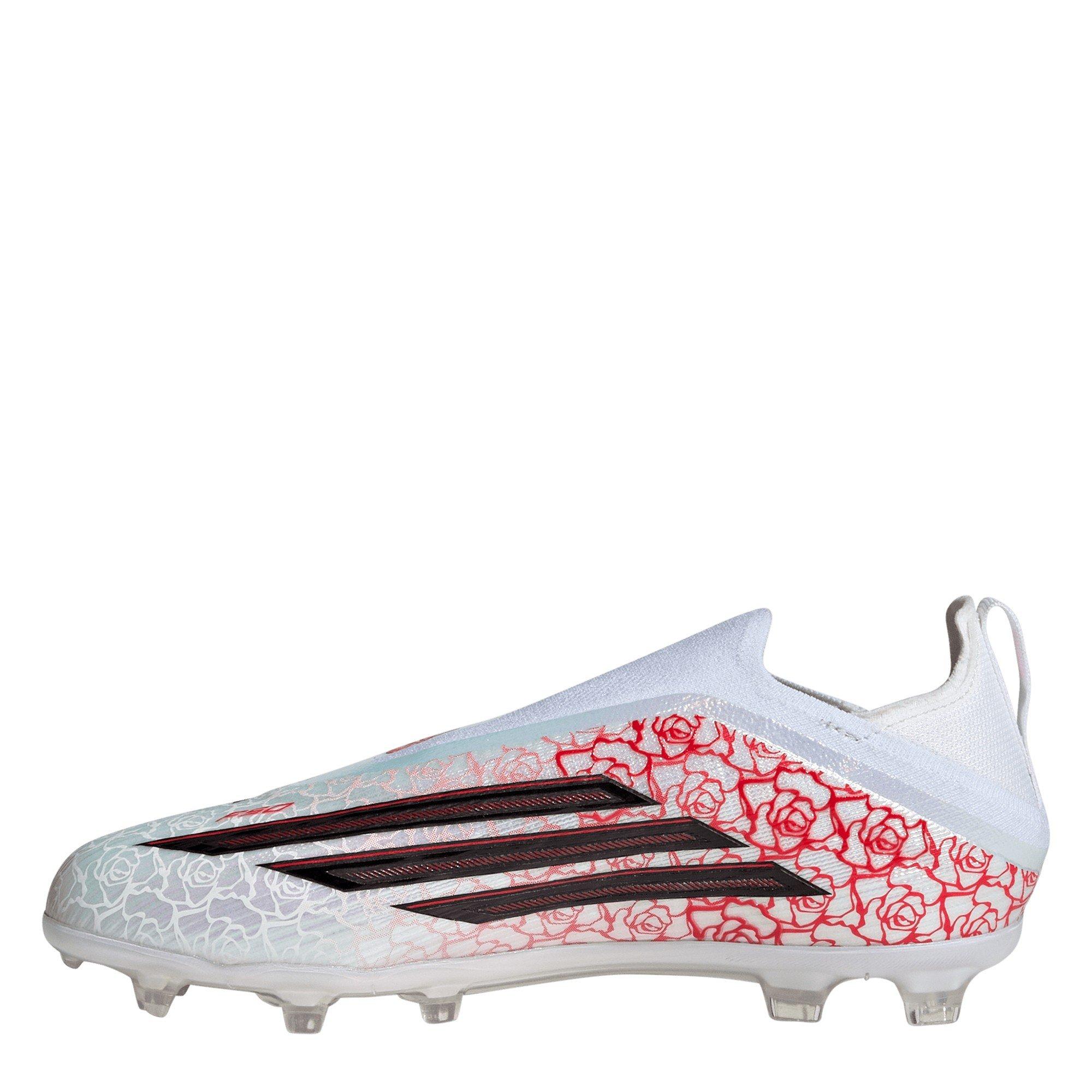 Wit/Zwart/Rood - adidas - F50 Elite Laceless Juniors Firm Ground Football Boots - 2