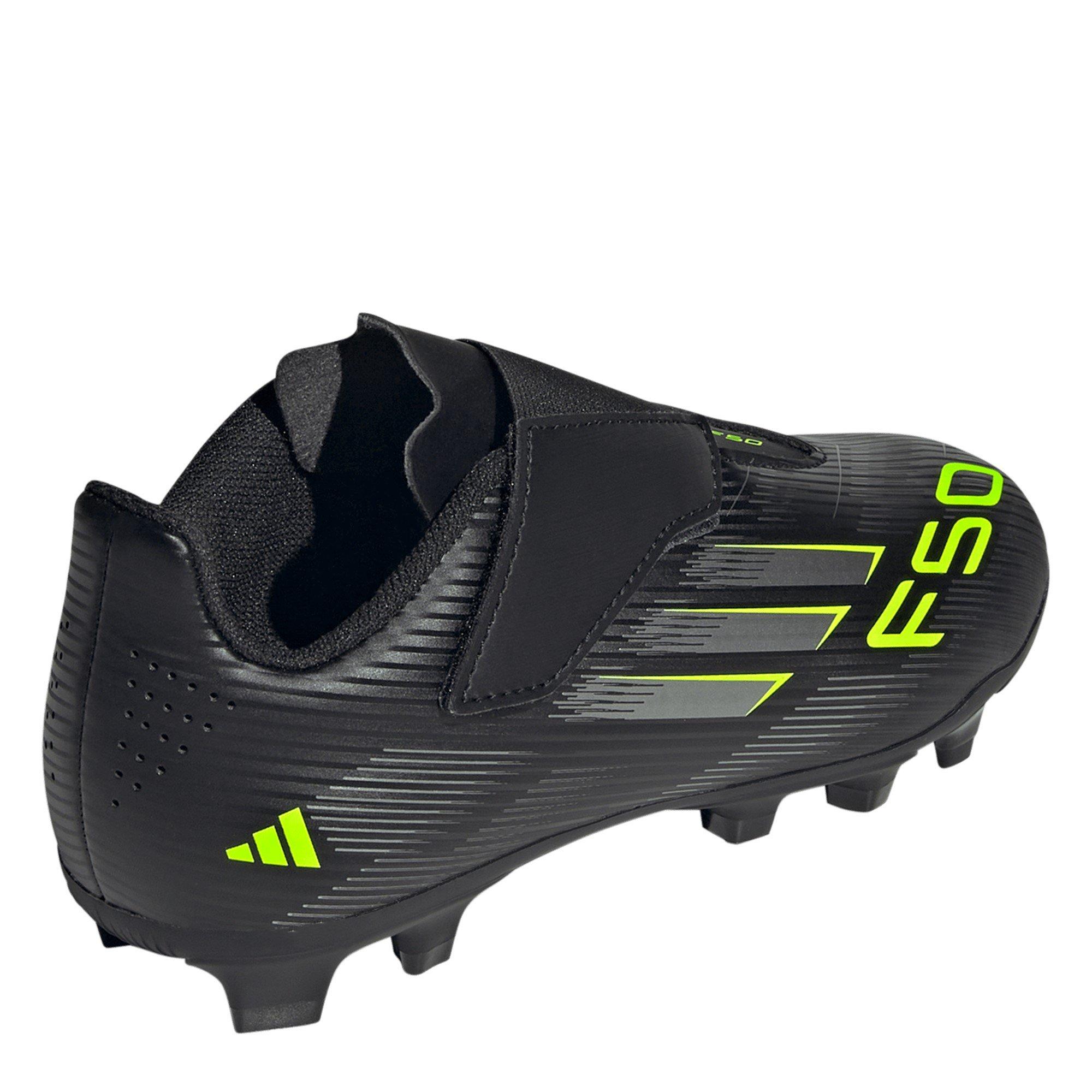 Black/Lemon - adidas - F50 Club Juniors Firm Ground Football Boots - 4