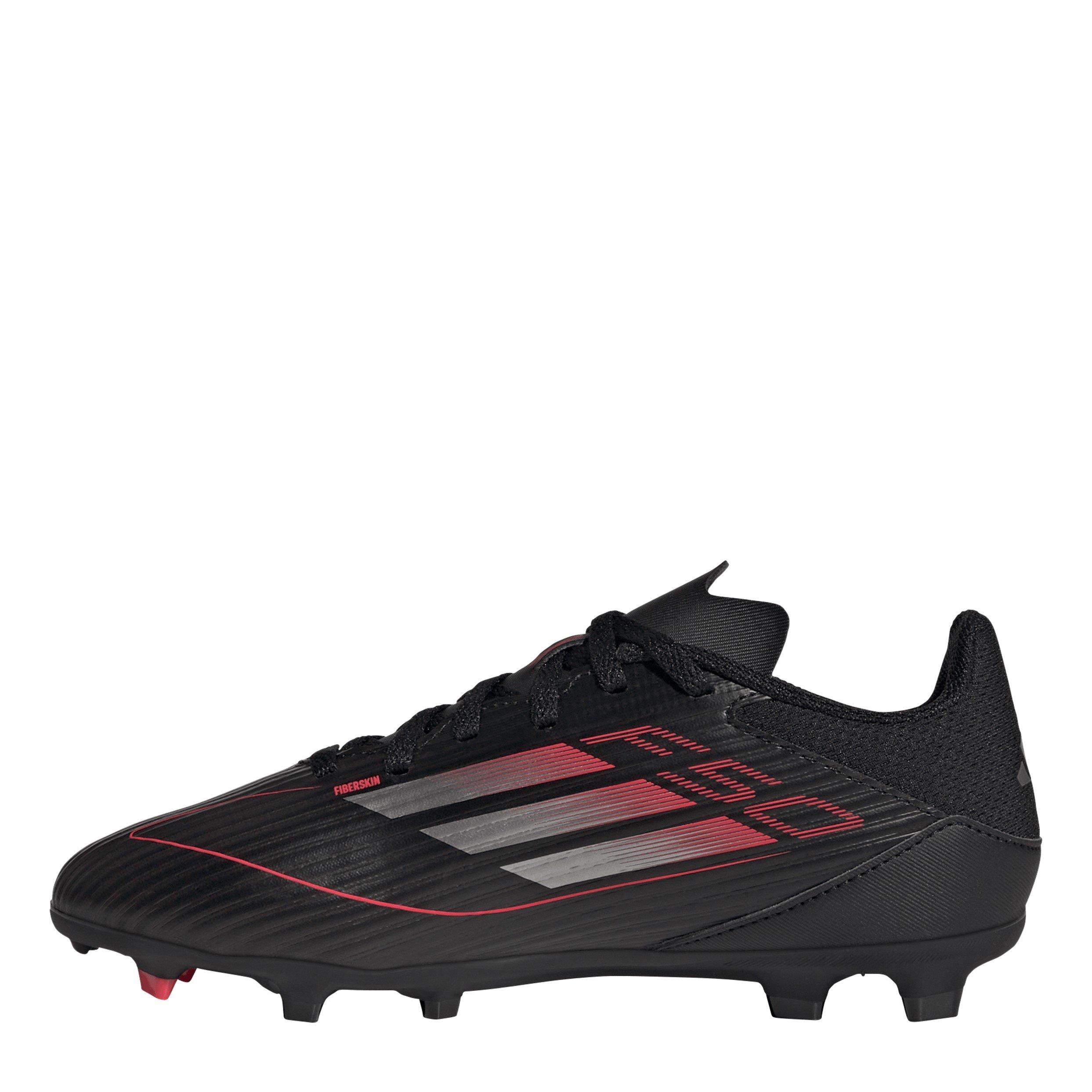 Black/Iron Met - adidas - Kids F50 League Firm Ground Football Boots - 2