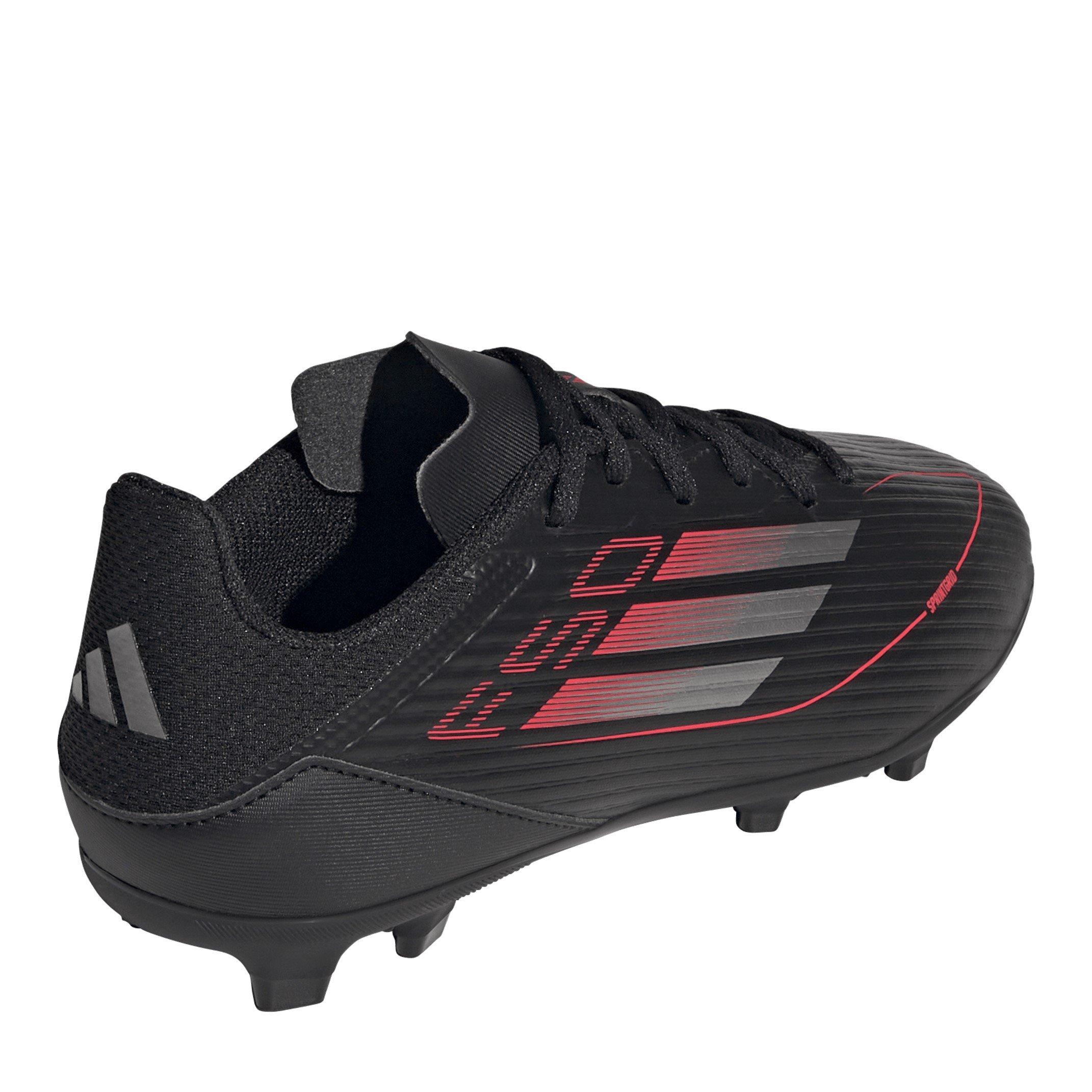 Black/Iron Met - adidas - Kids F50 League Firm Ground Football Boots - 4