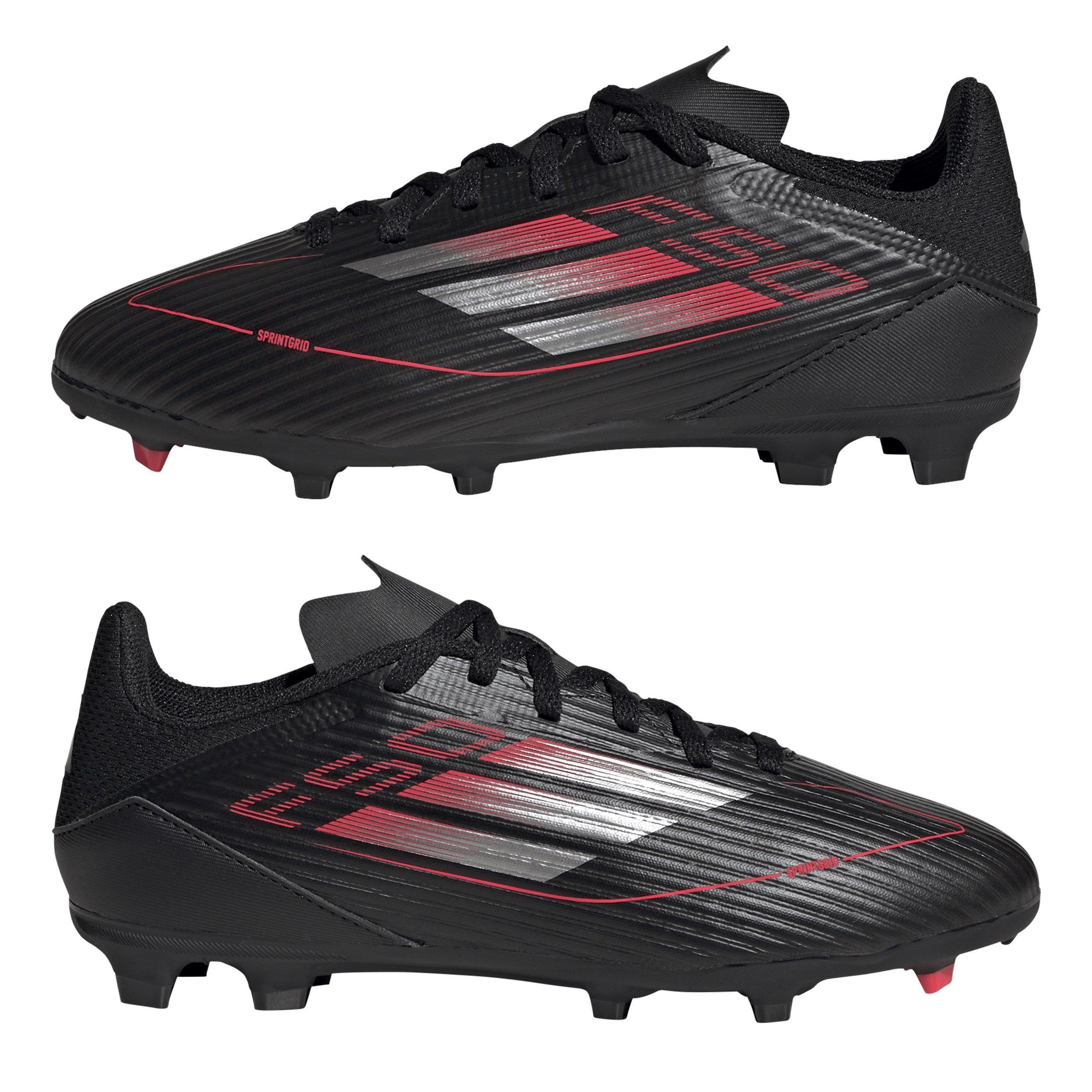Black/Iron Met - adidas - Kids F50 League Firm Ground Football Boots - 9