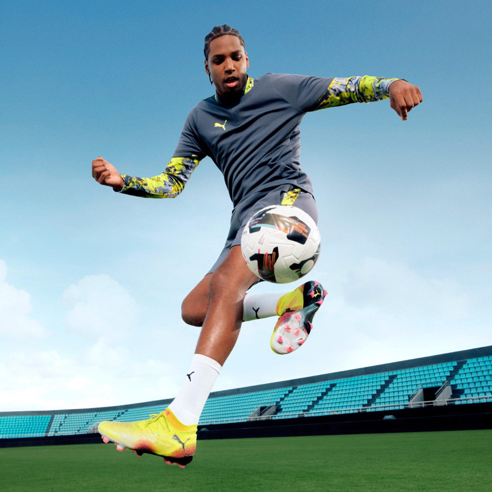 Yellow Alert - Puma - Future 8 Ultimate Firm Ground Football Boots Juniors - 7