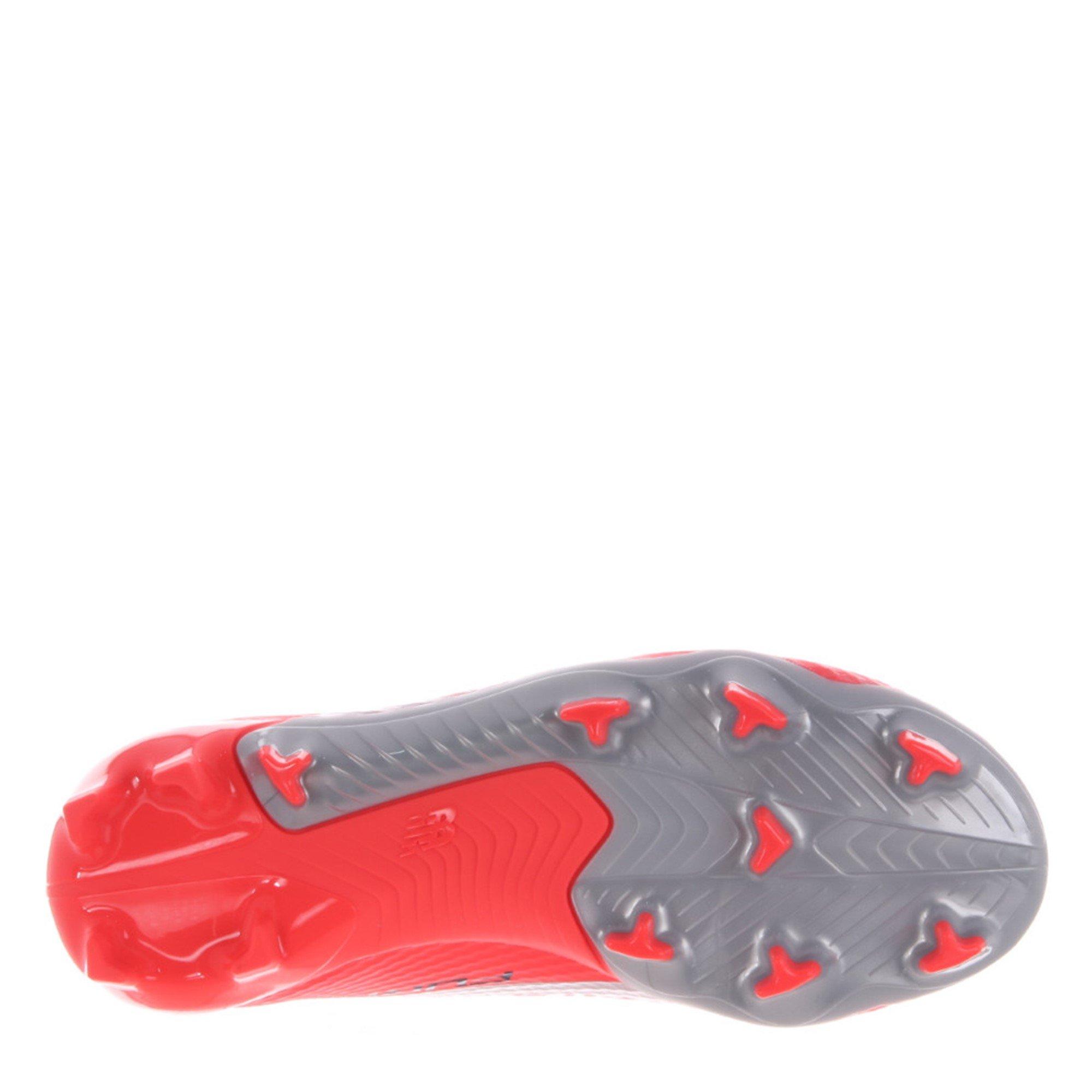 Red/Silver - New Balance - Furon Academy Juniors Firm Ground Football Boots - 5