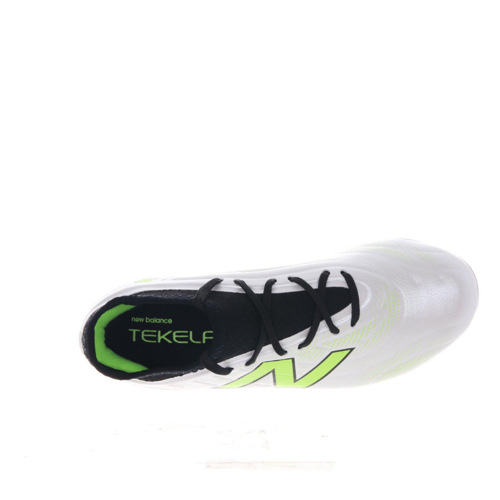 White/Green - New Balance - Tekela Academy Juniors Firm Ground Football Boots - 3