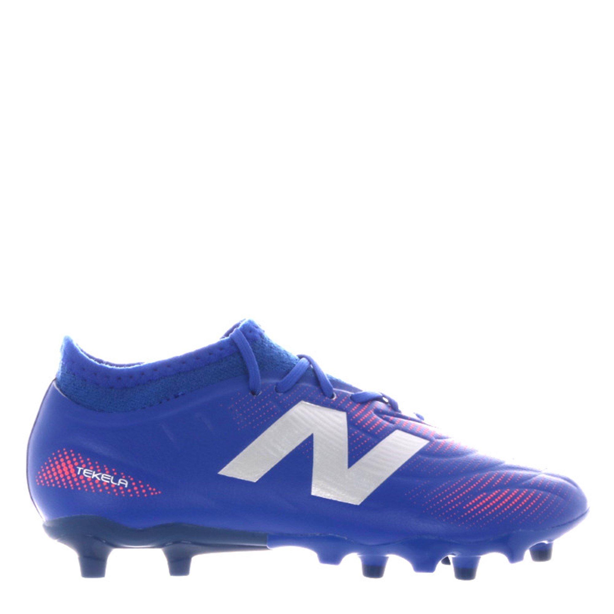Blue/Red - New Balance - Tekela Academy Juniors Firm Ground Football Boots - 1