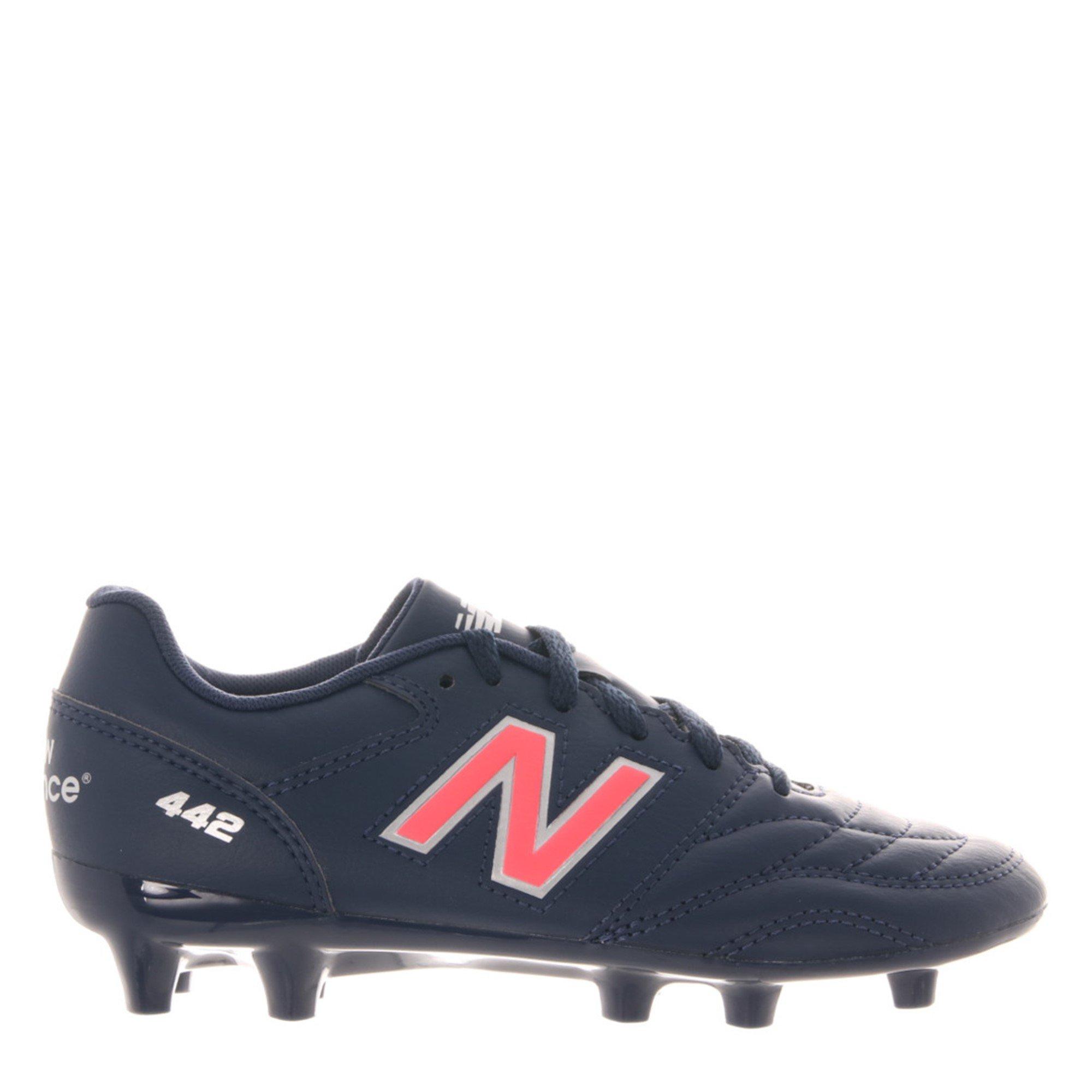 Navy/Red - New Balance - 442 Academy Juniors Firm Ground Football Boots - 1