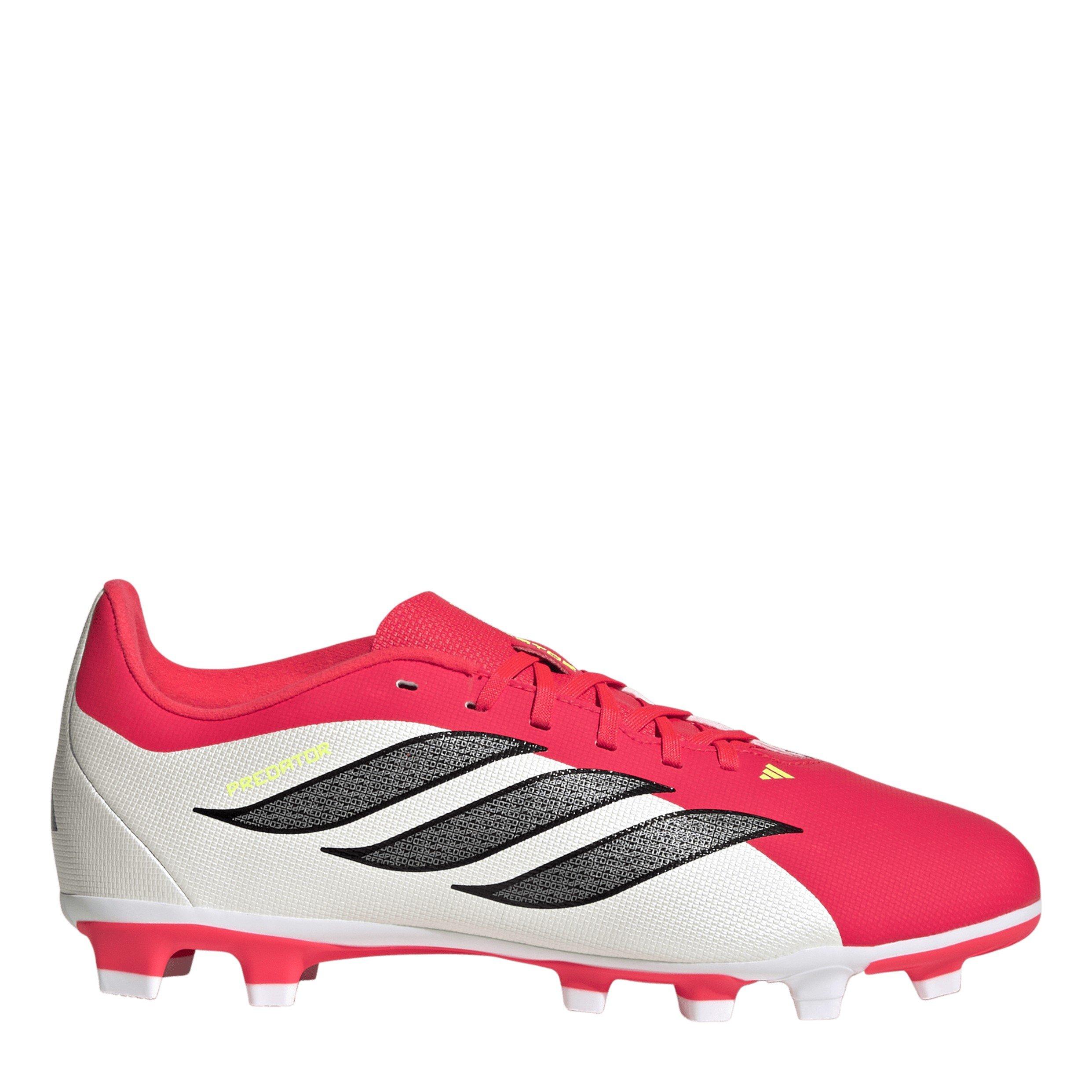 Adidas Boys Kids' Pator Club Firm Ground Football Boots - Red/Blk/White - 3 (35.5)