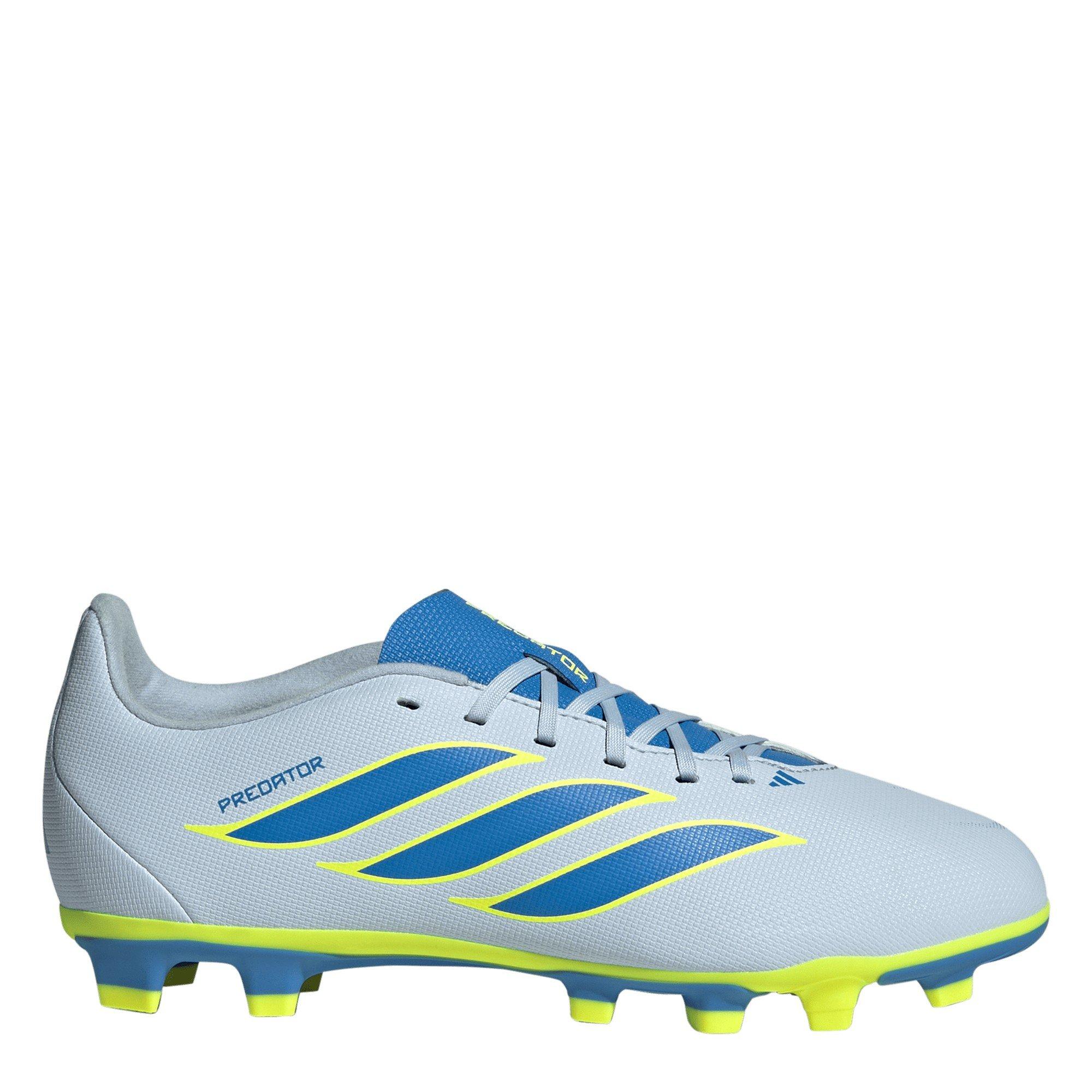 Adidas Boys Kids' Predator Club Firm Ground Football Boots - Blue/Yellow - 5.5 (38.7)