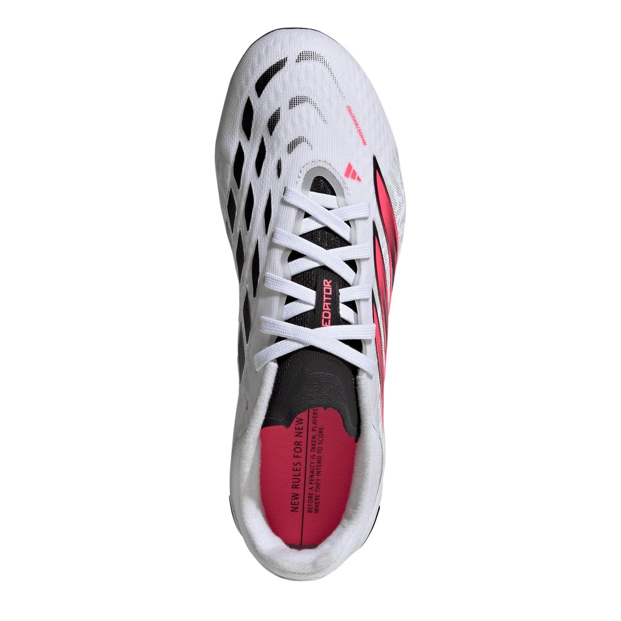 Wit/Koraal - adidas - Juniors adidas Predator Elite Firm Ground Football Boots - 5