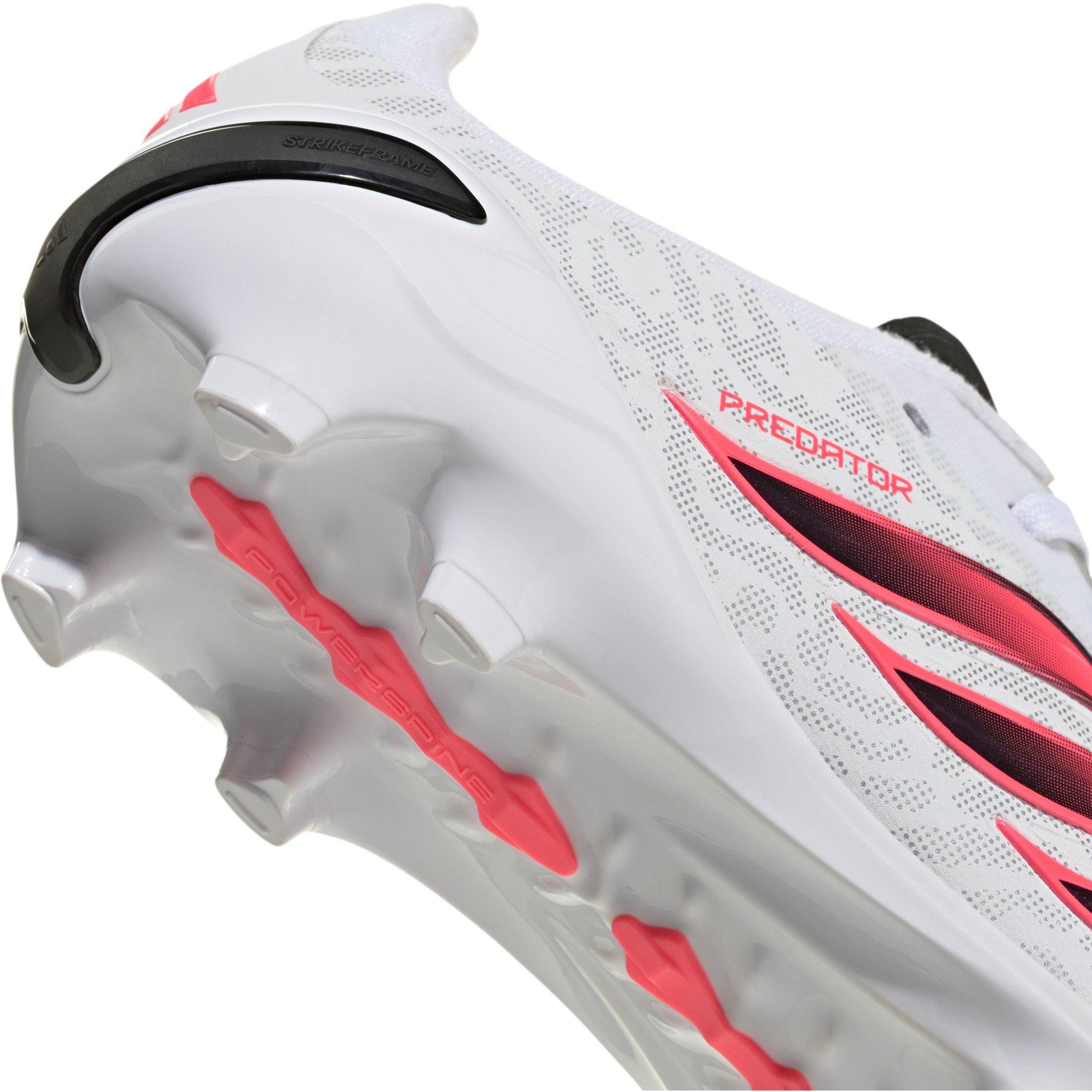 Wit/Koraal - adidas - Juniors adidas Predator Elite Firm Ground Football Boots - 7