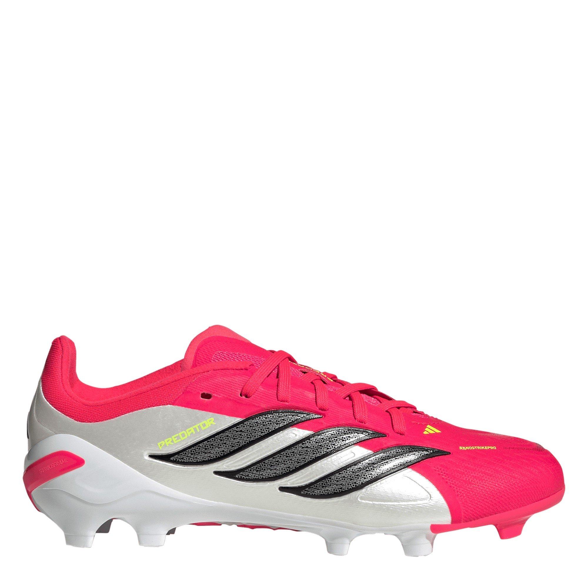 Adidas Boys Juniors Pator Elite Firm Ground Football Boots - Red/Blk/White - 5.5 (38.7)