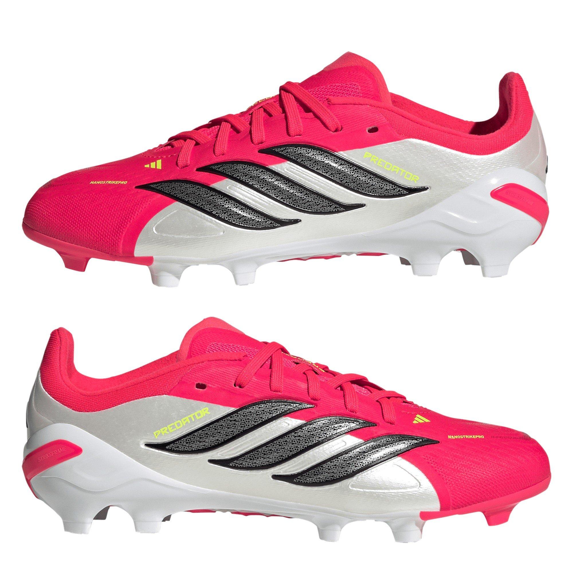 Rosso/Nero/Bianco - adidas - Juniors adidas Predator Elite Firm Ground Football Boots - 9