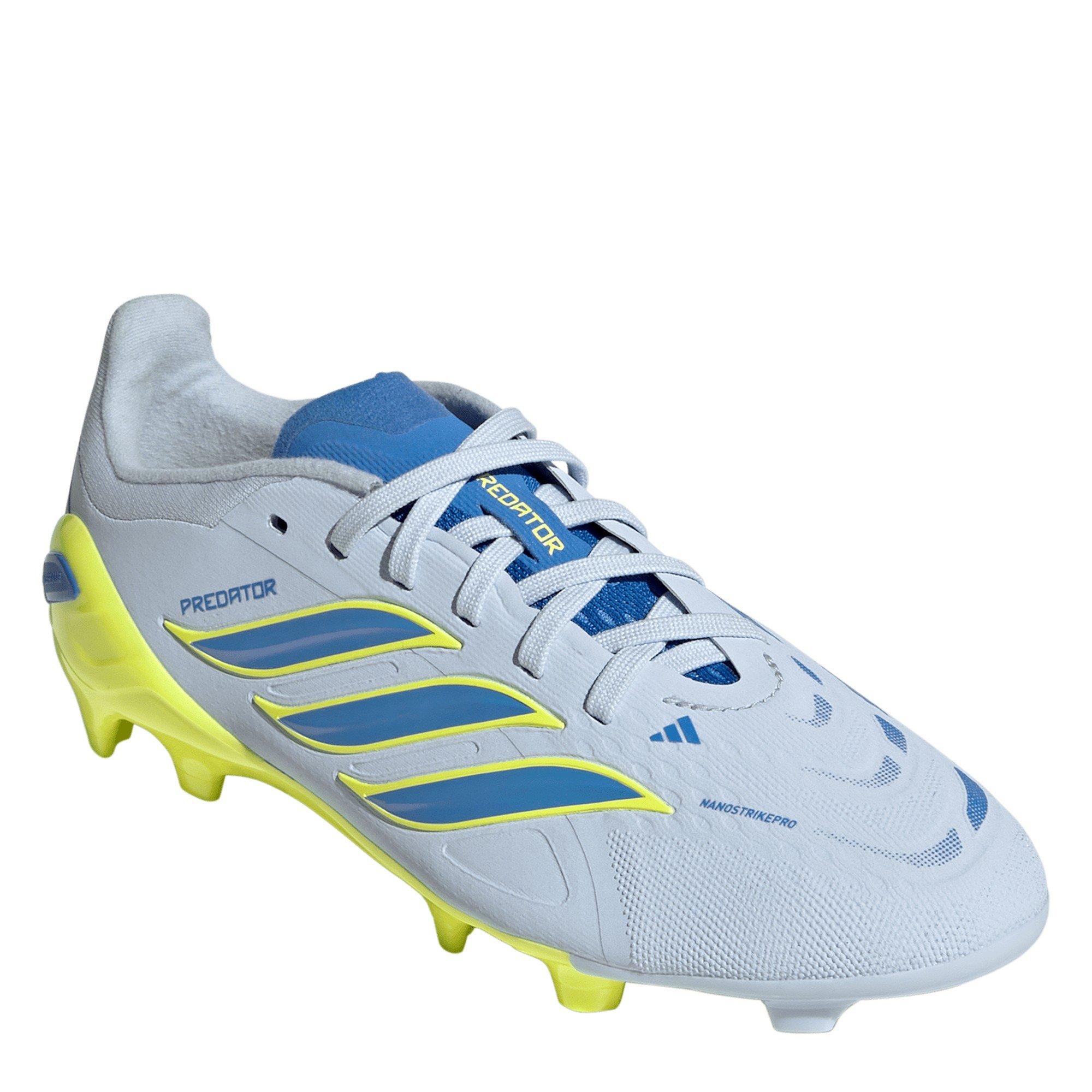 Blue/Yellow - adidas - Juniors adidas Predator Elite Firm Ground Football Boots - 3