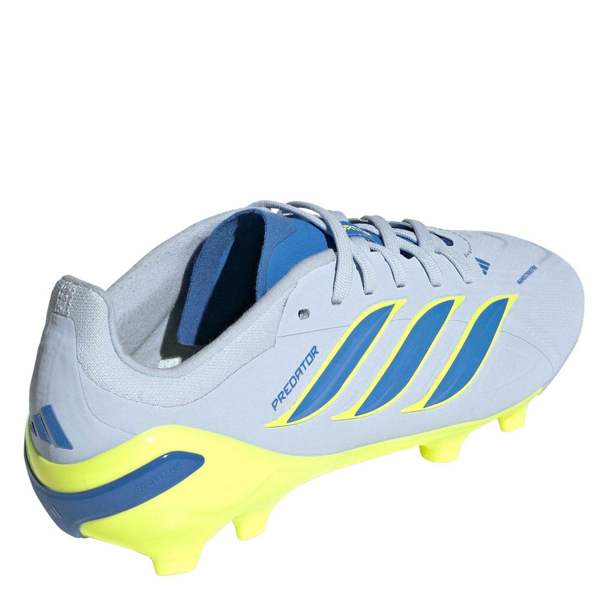 Blue/Yellow - adidas - Juniors adidas Predator Elite Firm Ground Football Boots - 4