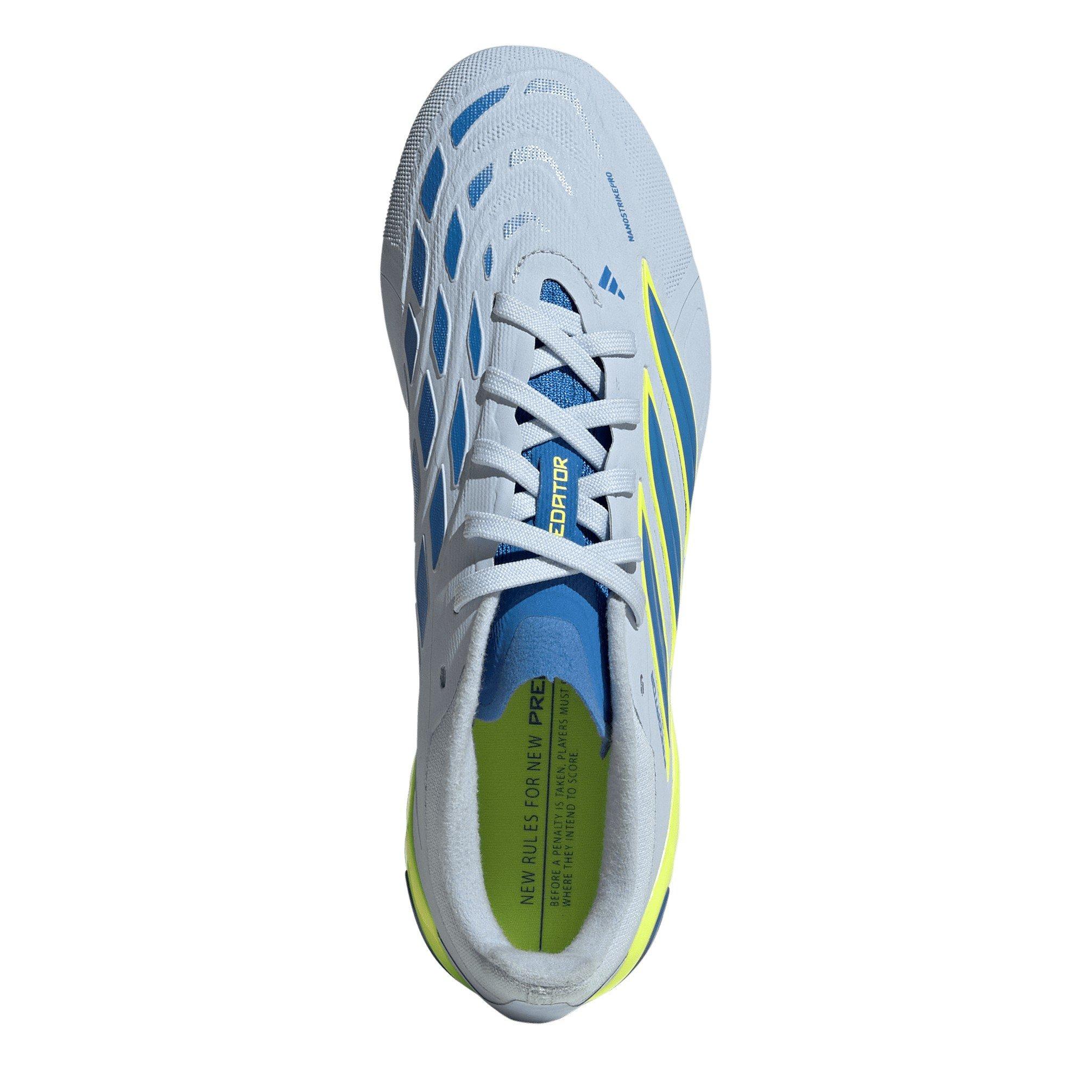 Blue/Yellow - adidas - Juniors adidas Predator Elite Firm Ground Football Boots - 5