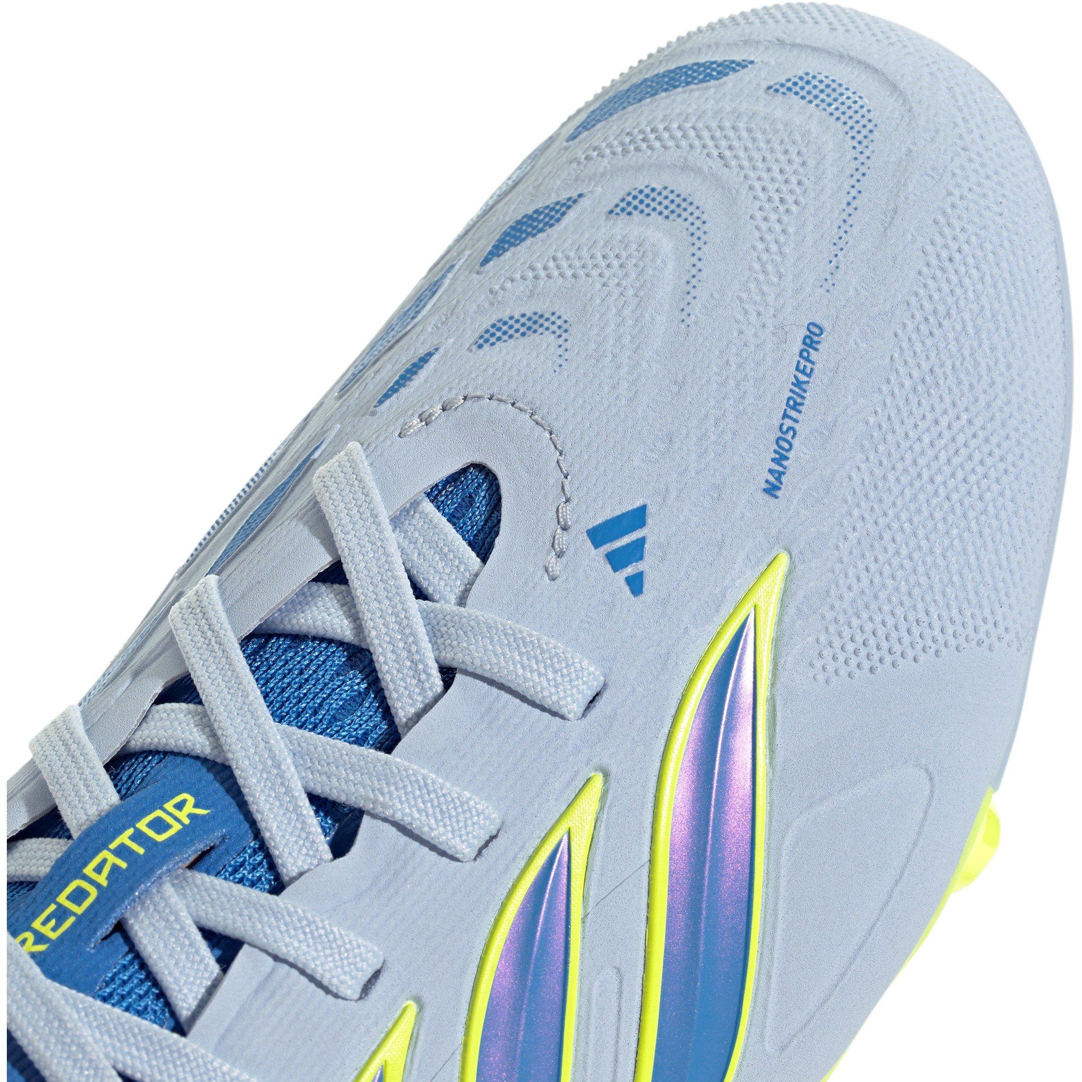 Blue/Yellow - adidas - Juniors adidas Predator Elite Firm Ground Football Boots - 7