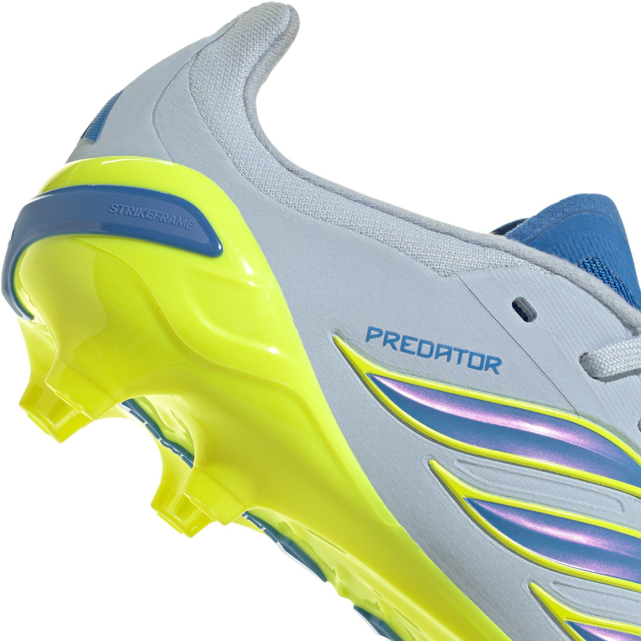 Blue/Yellow - adidas - Juniors adidas Predator Elite Firm Ground Football Boots - 8