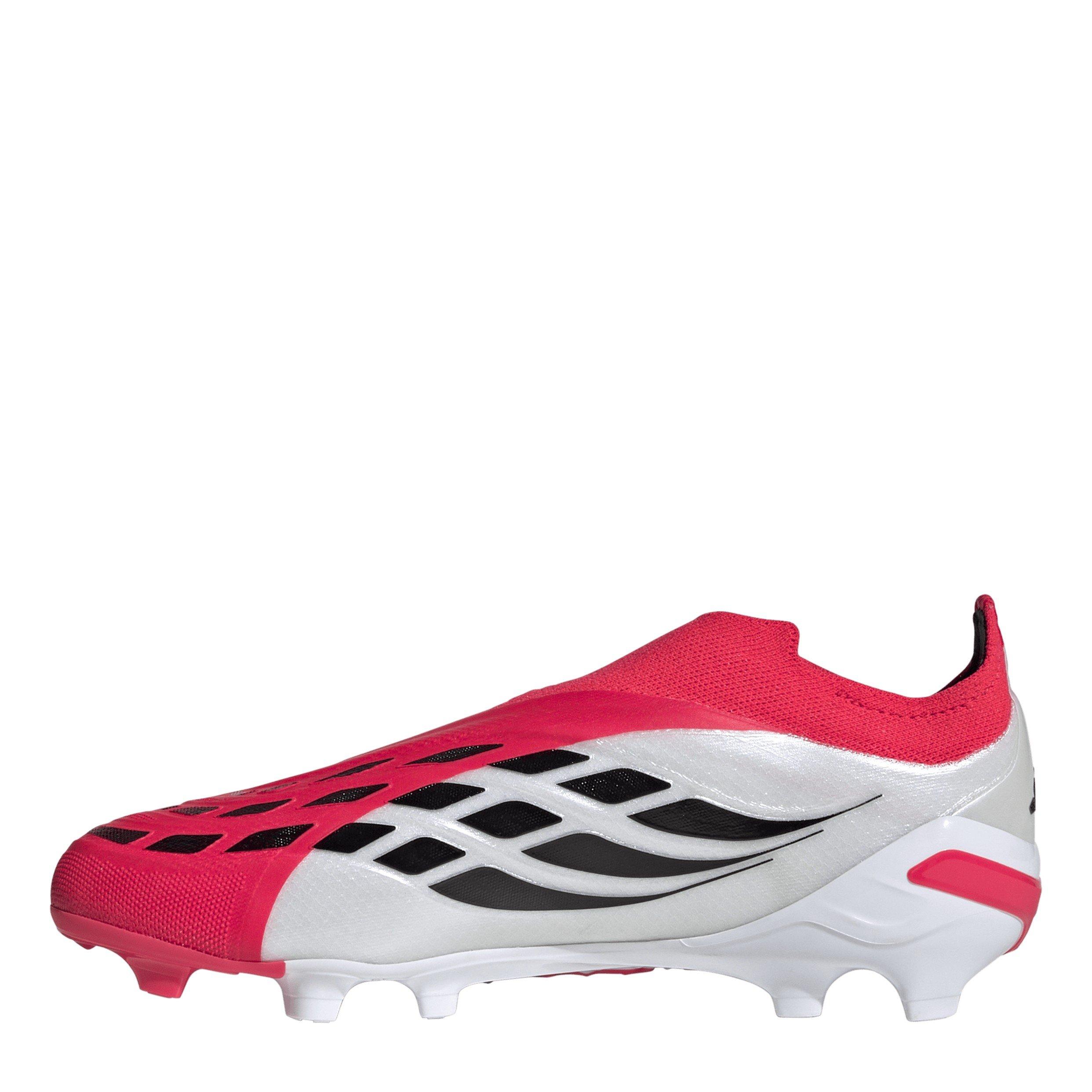 Red/Blk/White - adidas - Juniors adidas Predator Elite Laceless Firm Ground Football Boots - 2