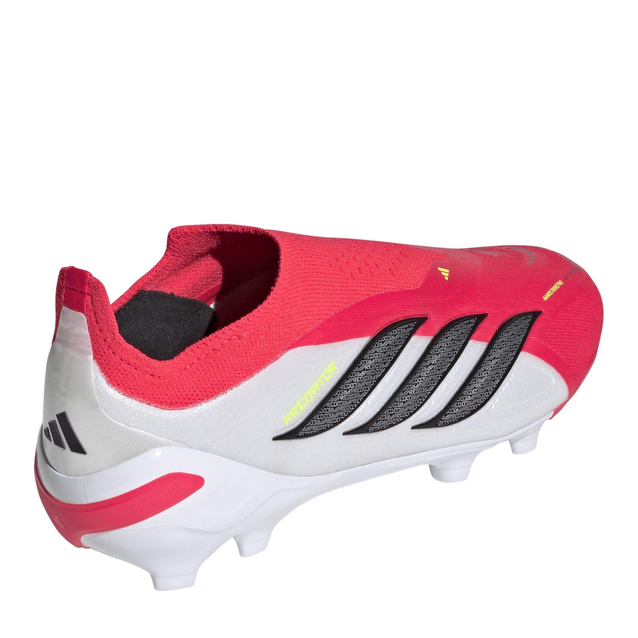Red/Blk/White - adidas - Juniors adidas Predator Elite Laceless Firm Ground Football Boots - 4