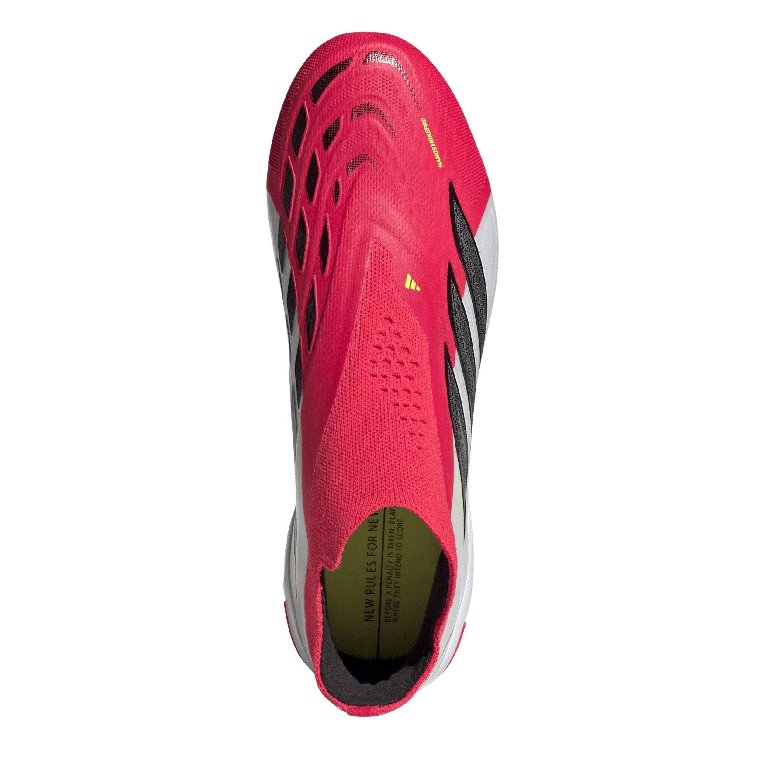 Red/Blk/White - adidas - Juniors adidas Predator Elite Laceless Firm Ground Football Boots - 5