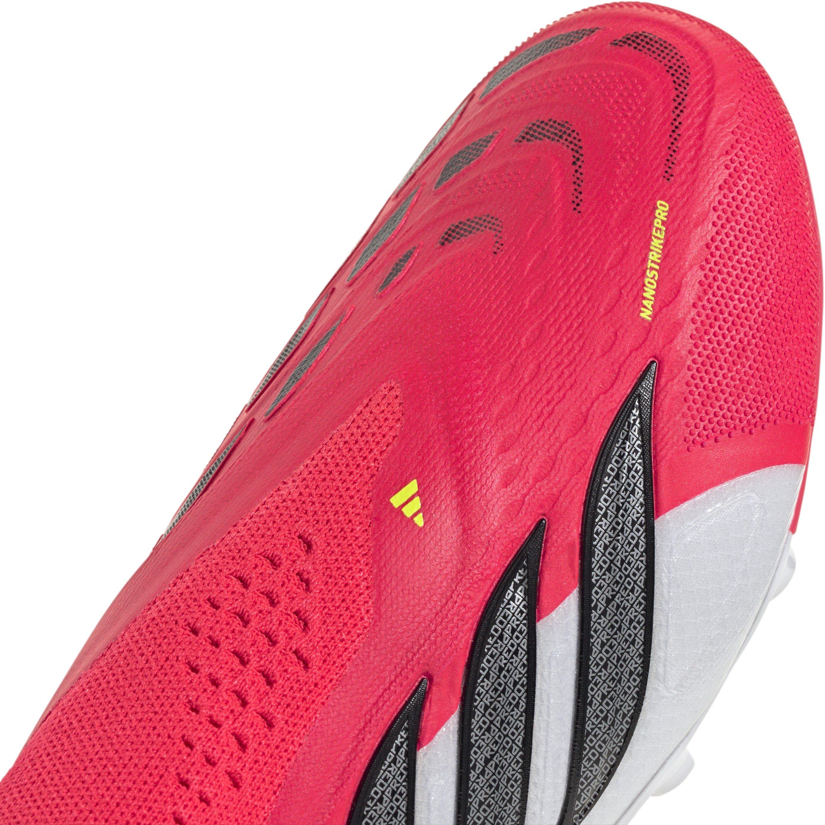 Red/Blk/White - adidas - Juniors adidas Predator Elite Laceless Firm Ground Football Boots - 8