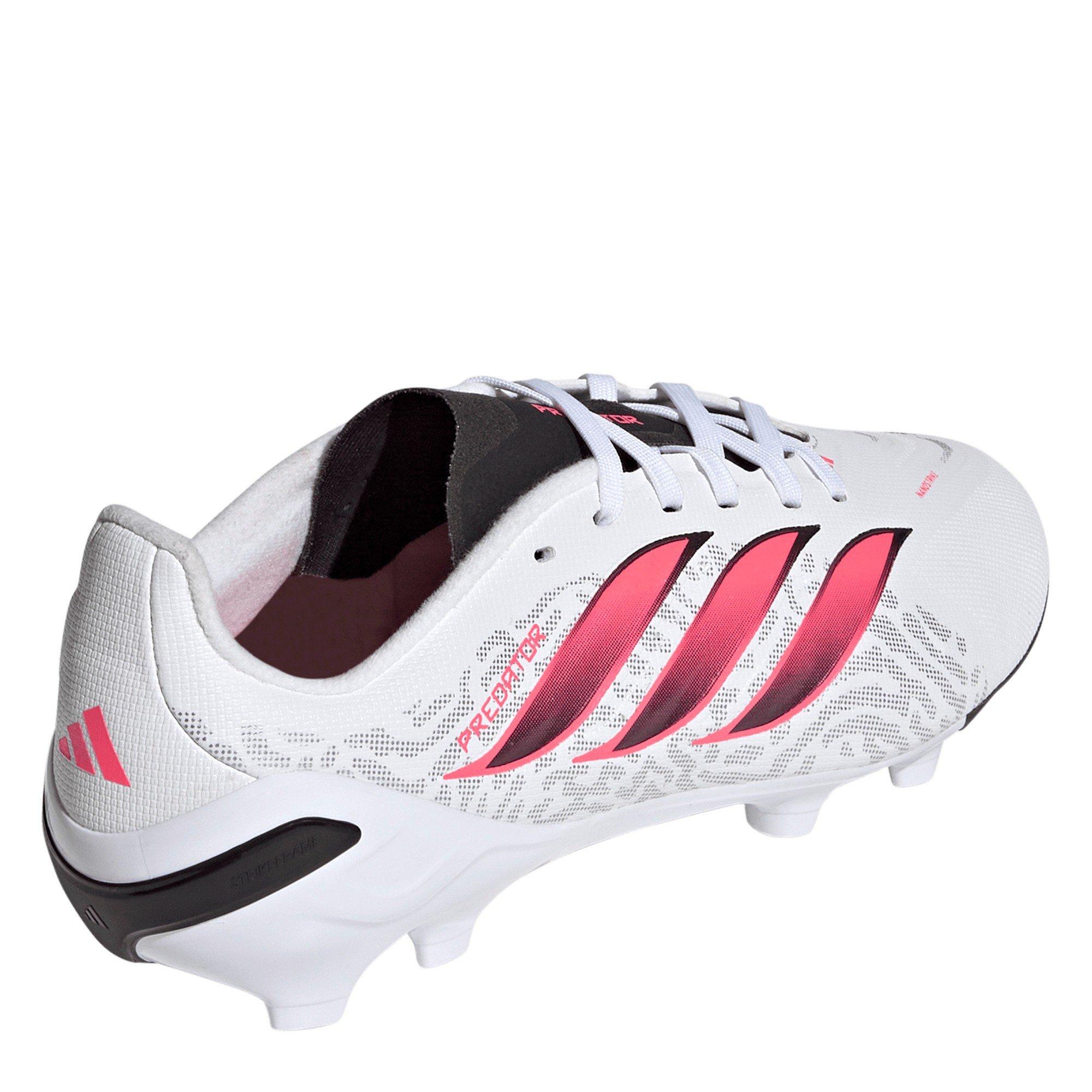 White/Coral - adidas - Kids adidas Predator League Firm Ground Football Boots - 4