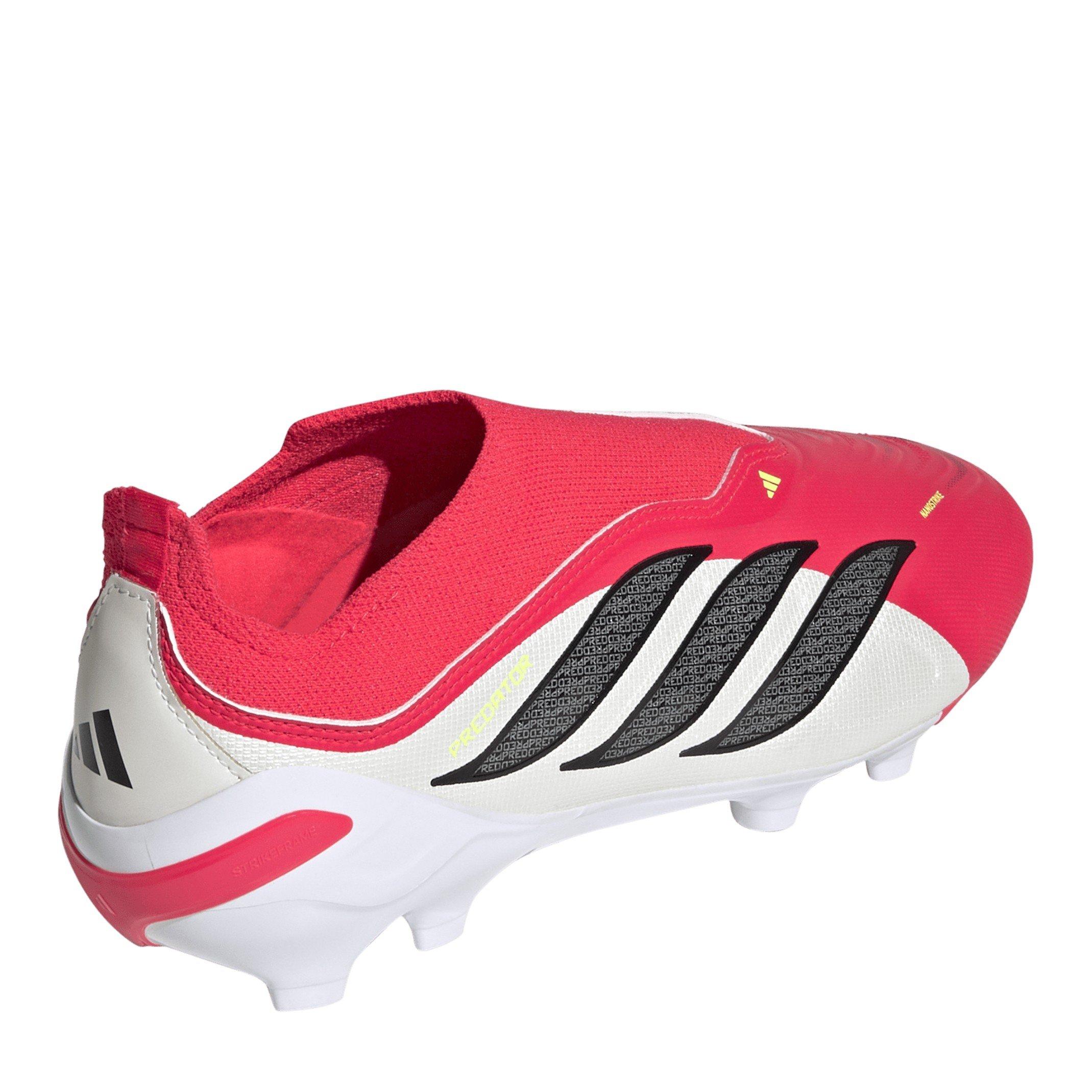 Red/Blk/White - adidas - Kids adidas Predator League Laceless Firm Ground Football Boots - 4