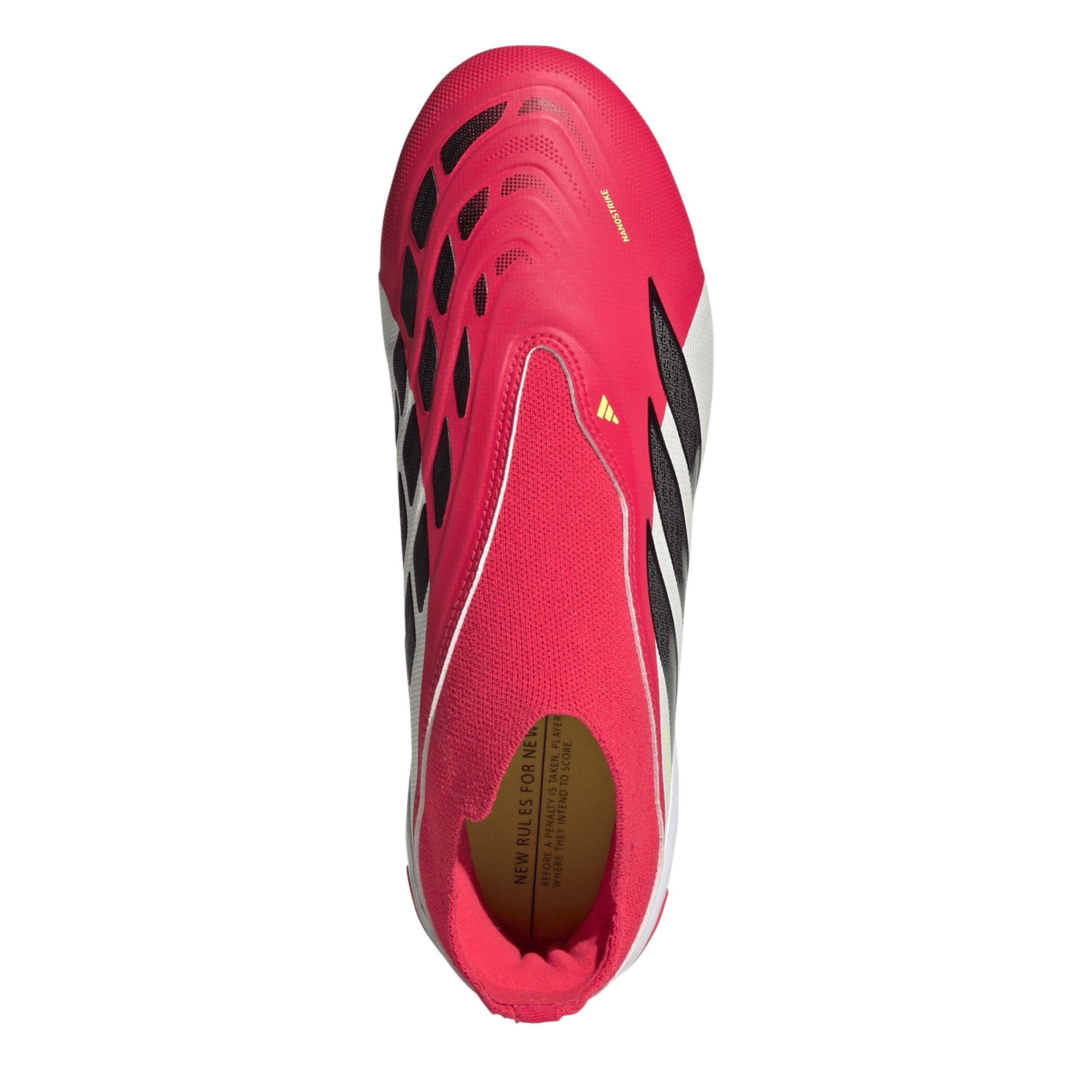 Red/Blk/White - adidas - Kids adidas Predator League Laceless Firm Ground Football Boots - 5