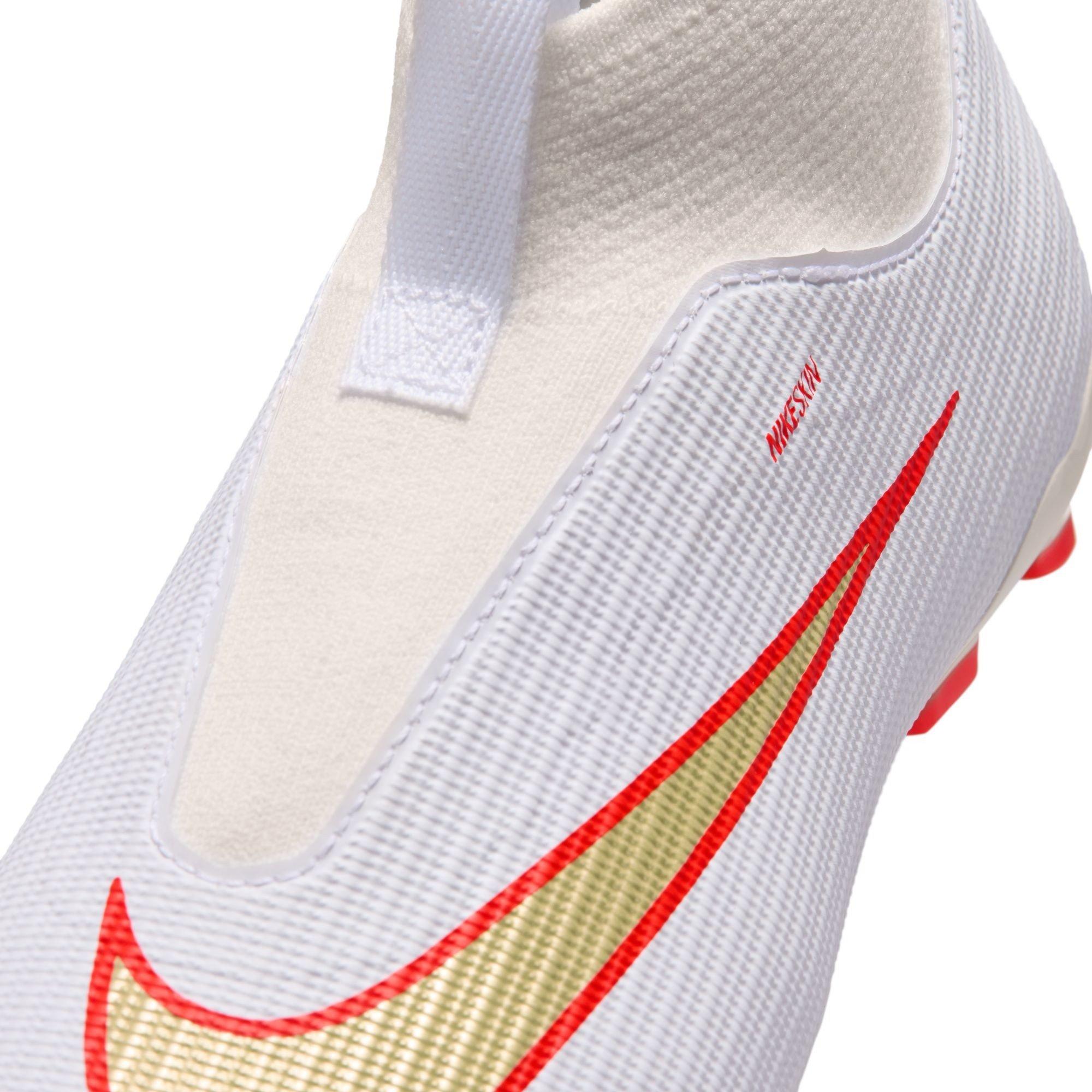 White/Red - Nike - Unisex Kids' Superfly 11 Academy Firm Ground Football Boots - 7