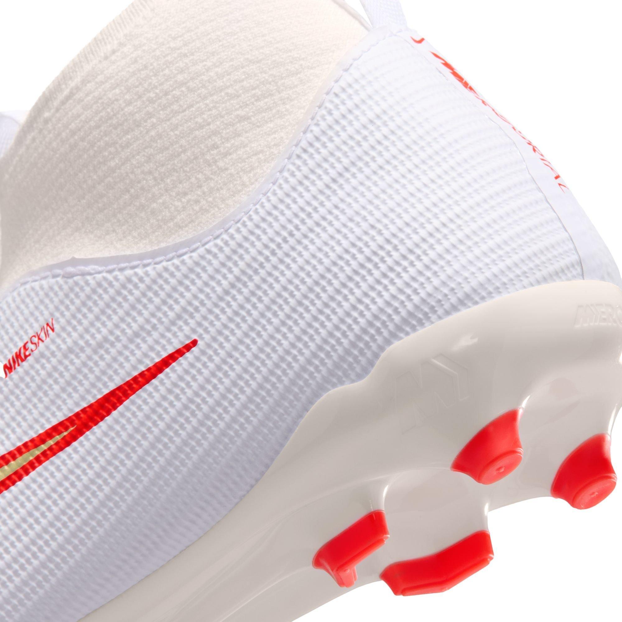 White/Red - Nike - Unisex Kids' Superfly 11 Academy Firm Ground Football Boots - 8