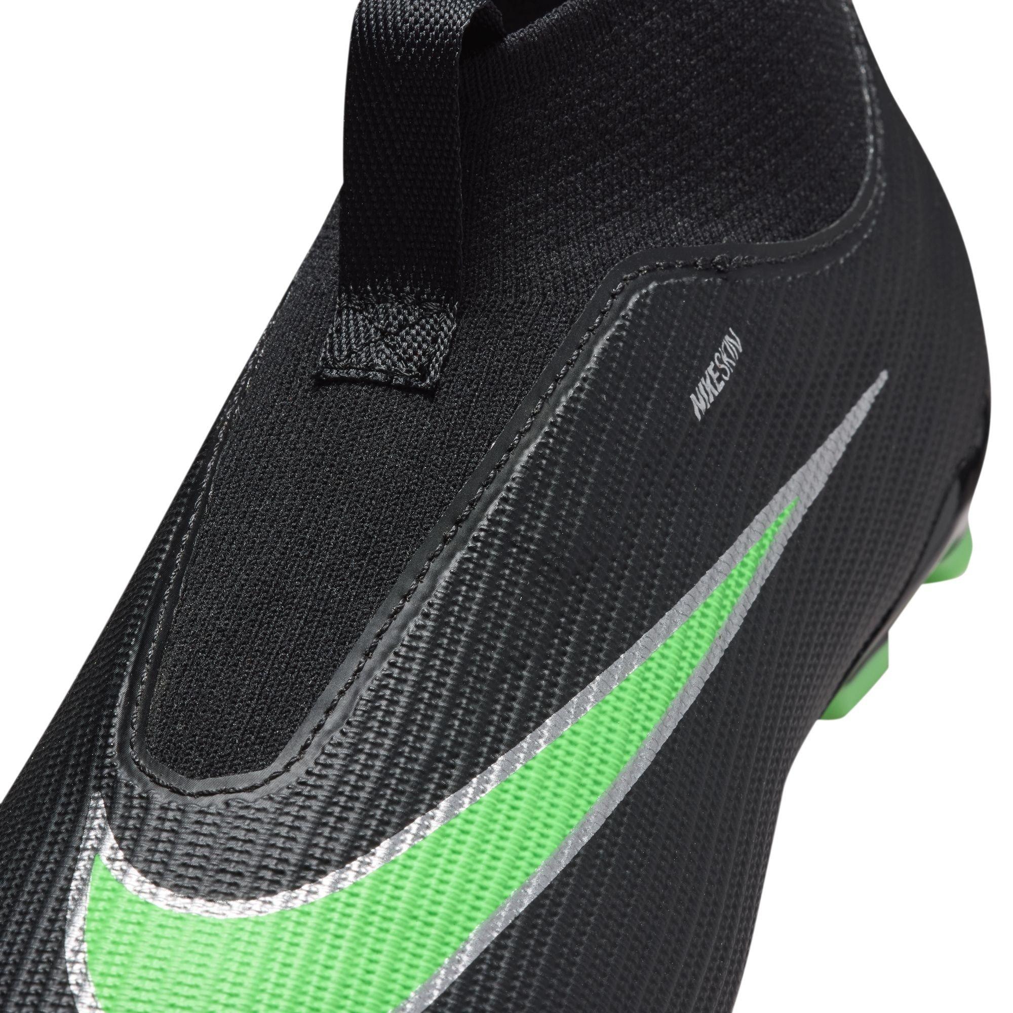 Sort/Grøn - Nike - Unisex Kids' Superfly 11 Academy Firm Ground Football Boots - 7