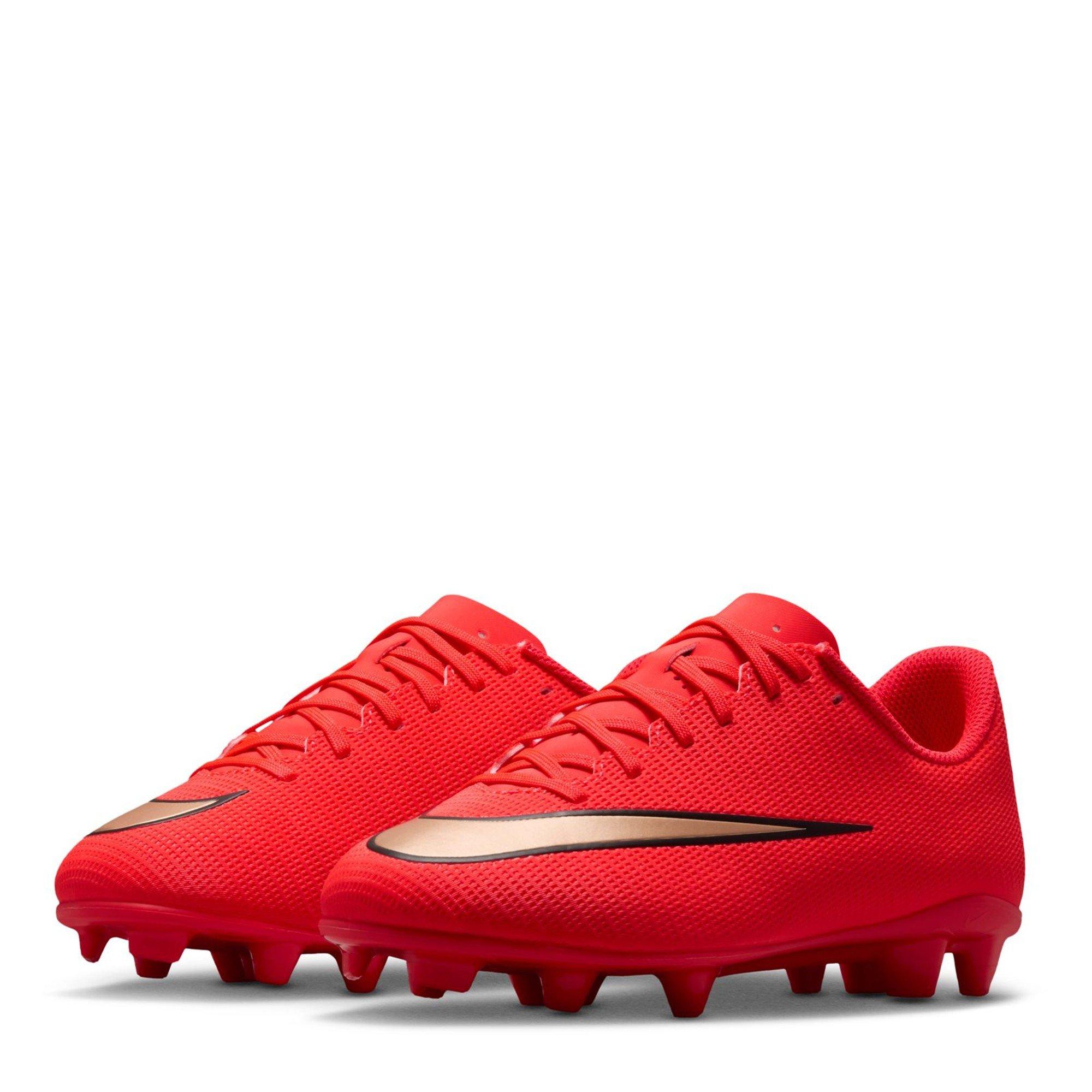 Rouge/Or - Nike - Unisex Kids' Vapor 17 Academy Firm Ground Football Boots - 4