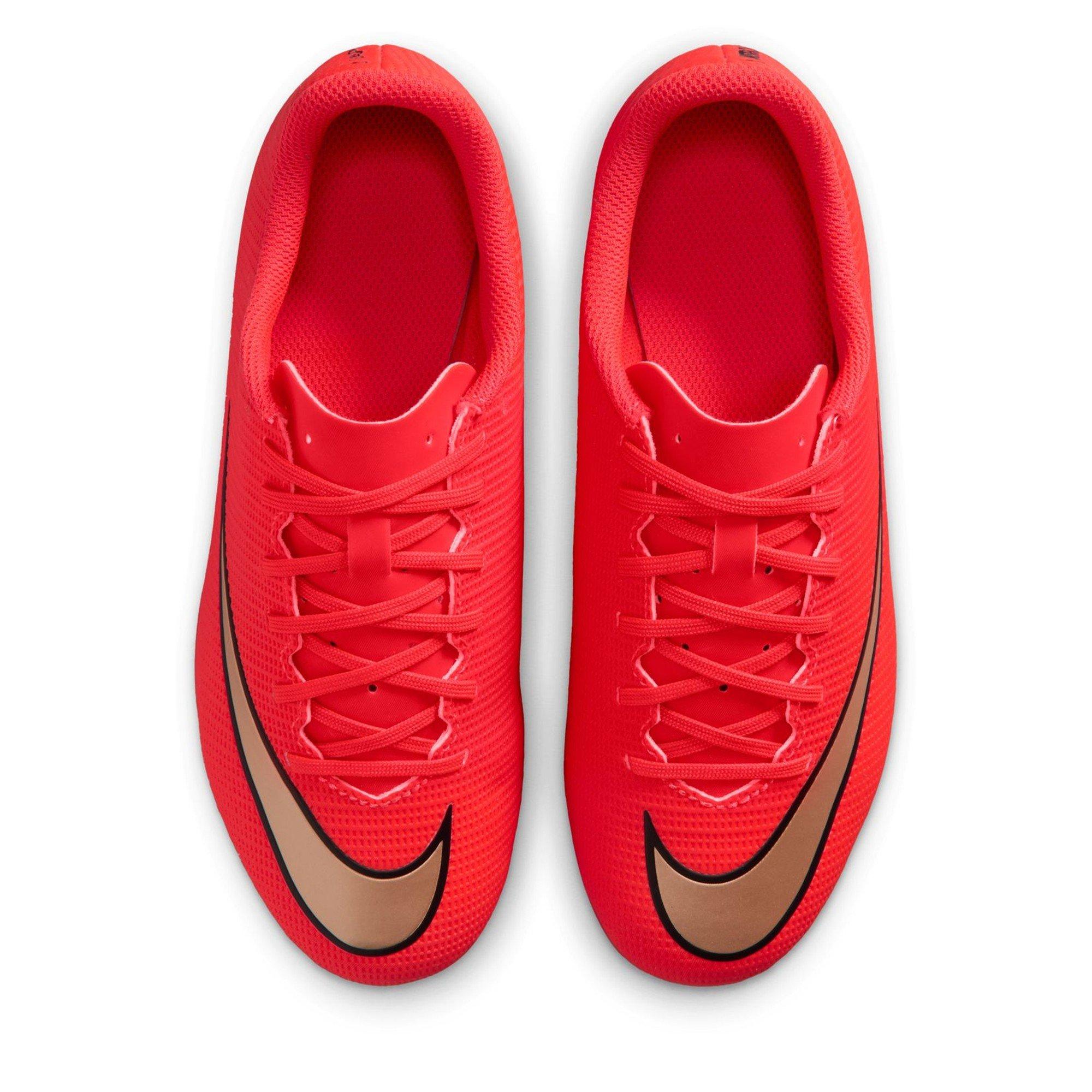 Rouge/Or - Nike - Unisex Kids' Vapor 17 Academy Firm Ground Football Boots - 6