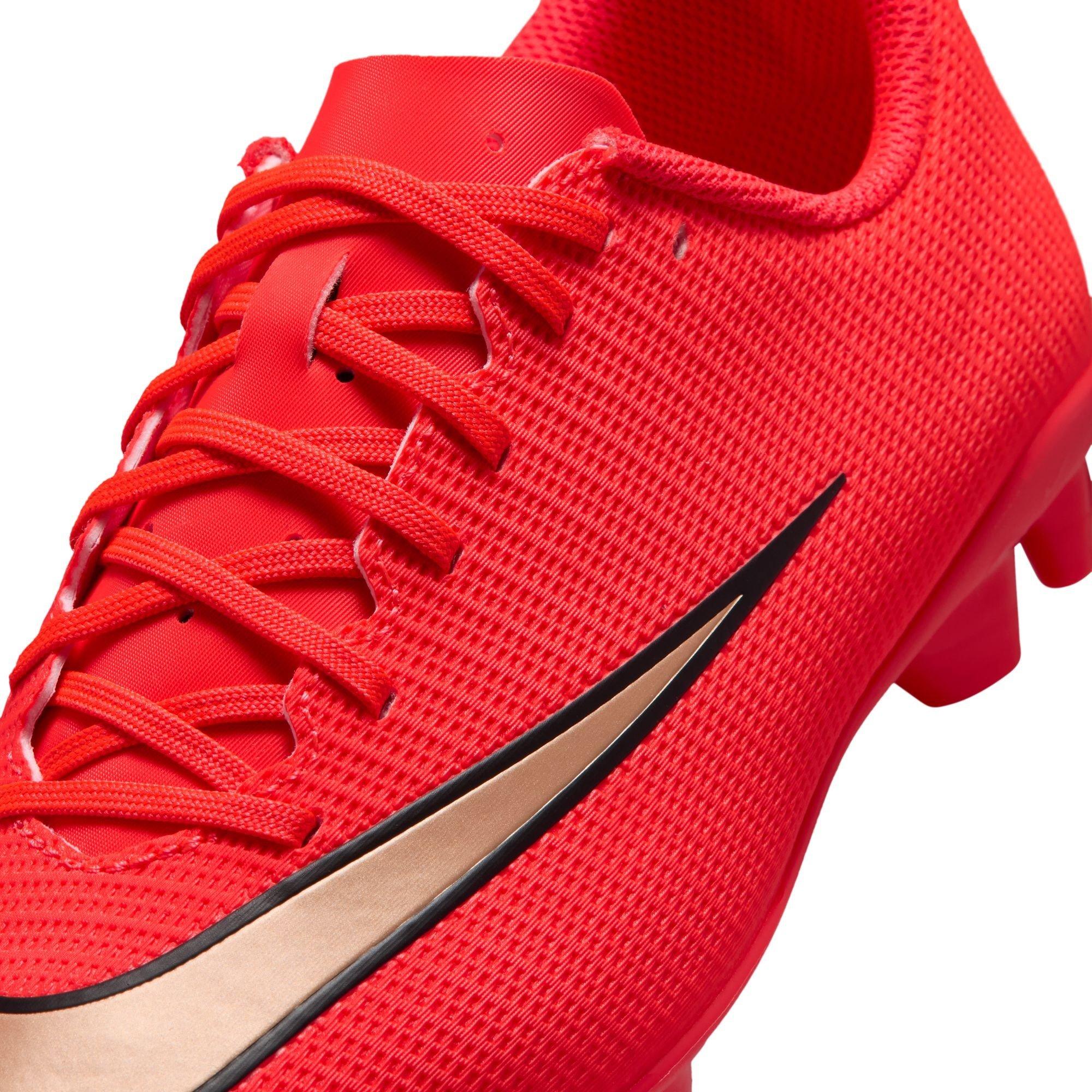 Rouge/Or - Nike - Unisex Kids' Vapor 17 Academy Firm Ground Football Boots - 7